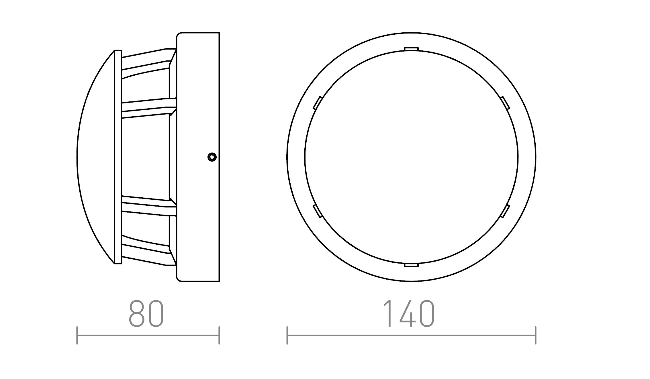 FAROS outdoor lamp - Product sketch