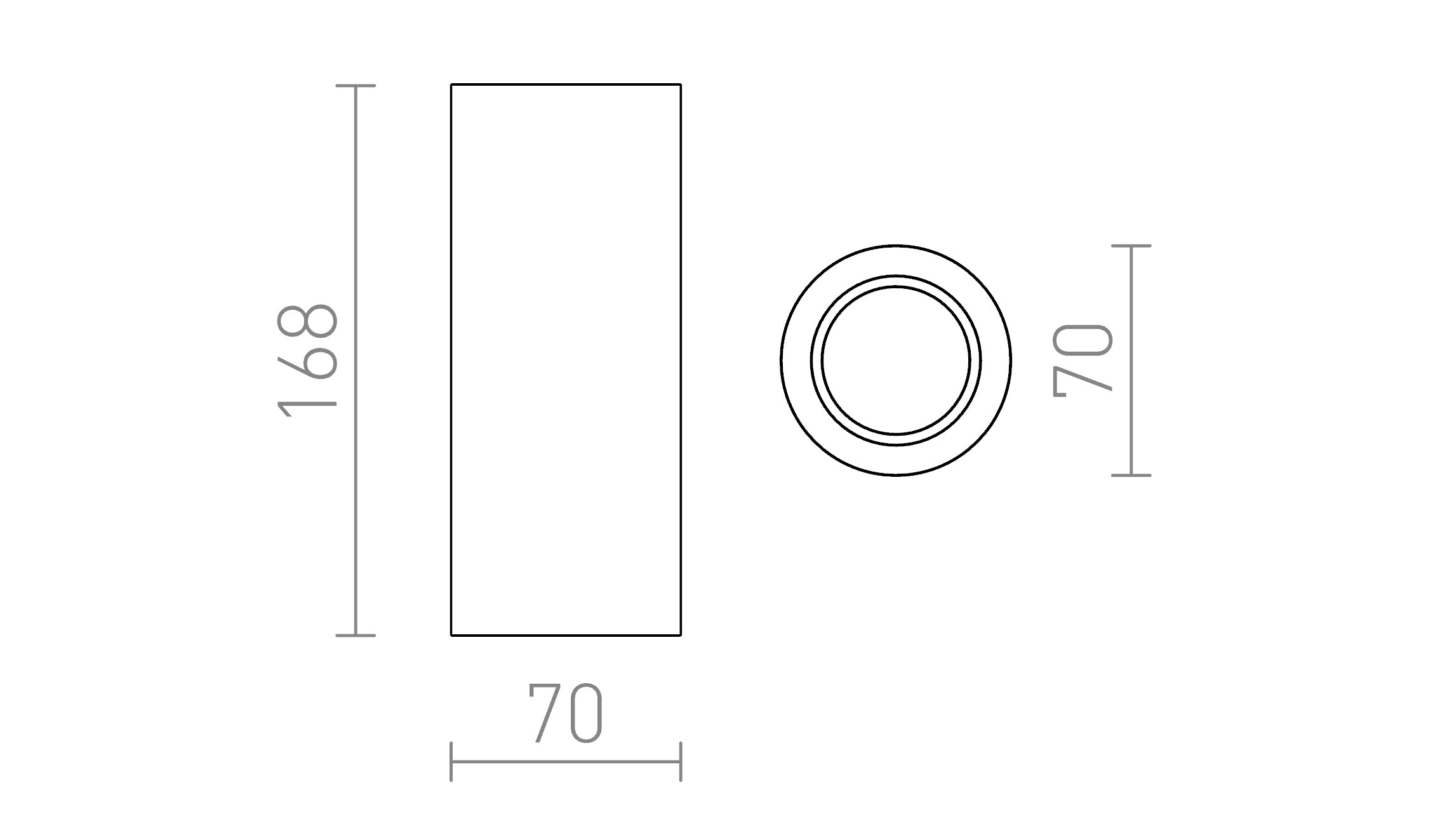 GINA S 17 tak lampa - Product sketch