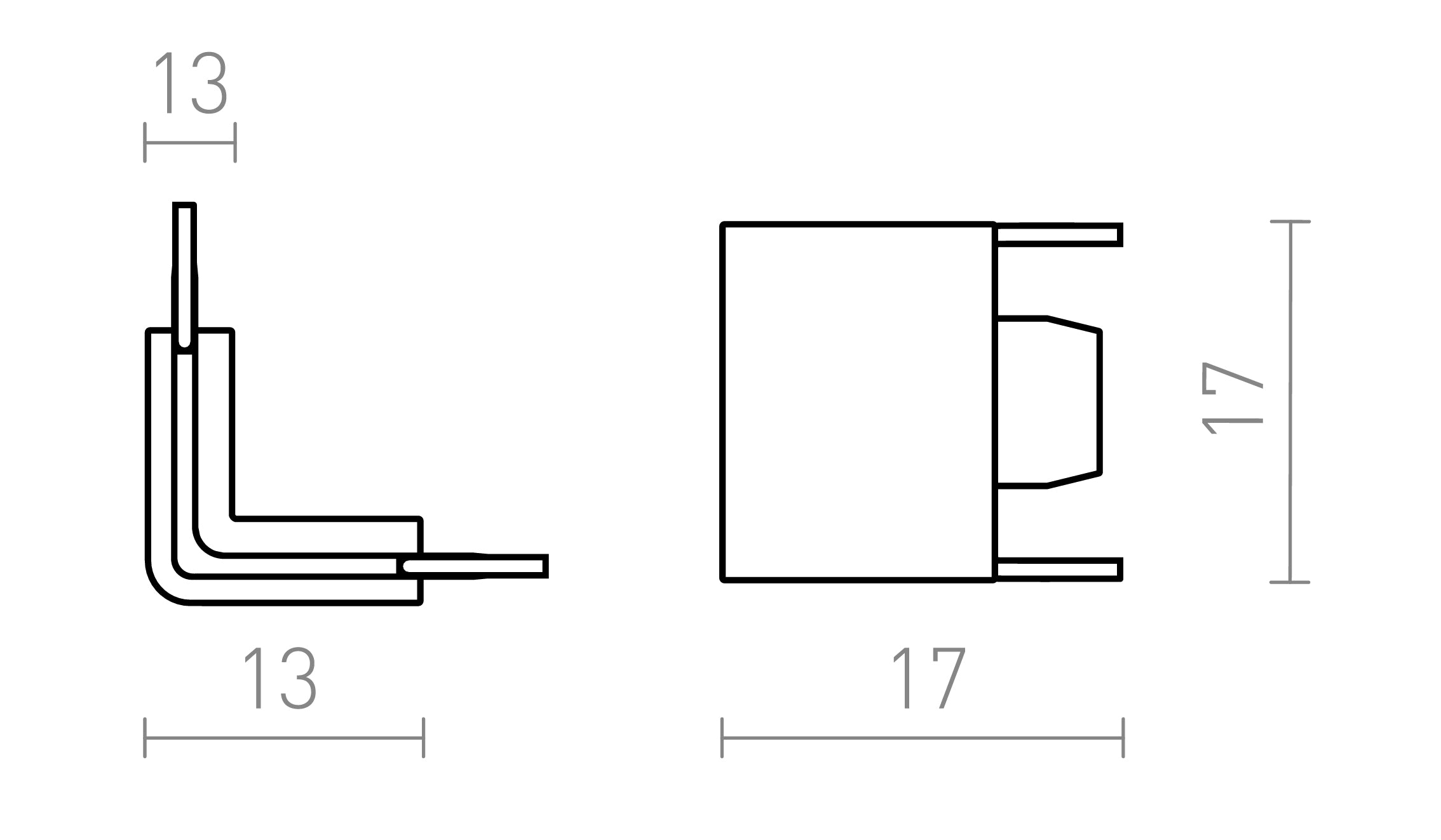 VEGA 90 L Verbinder - Product sketch
