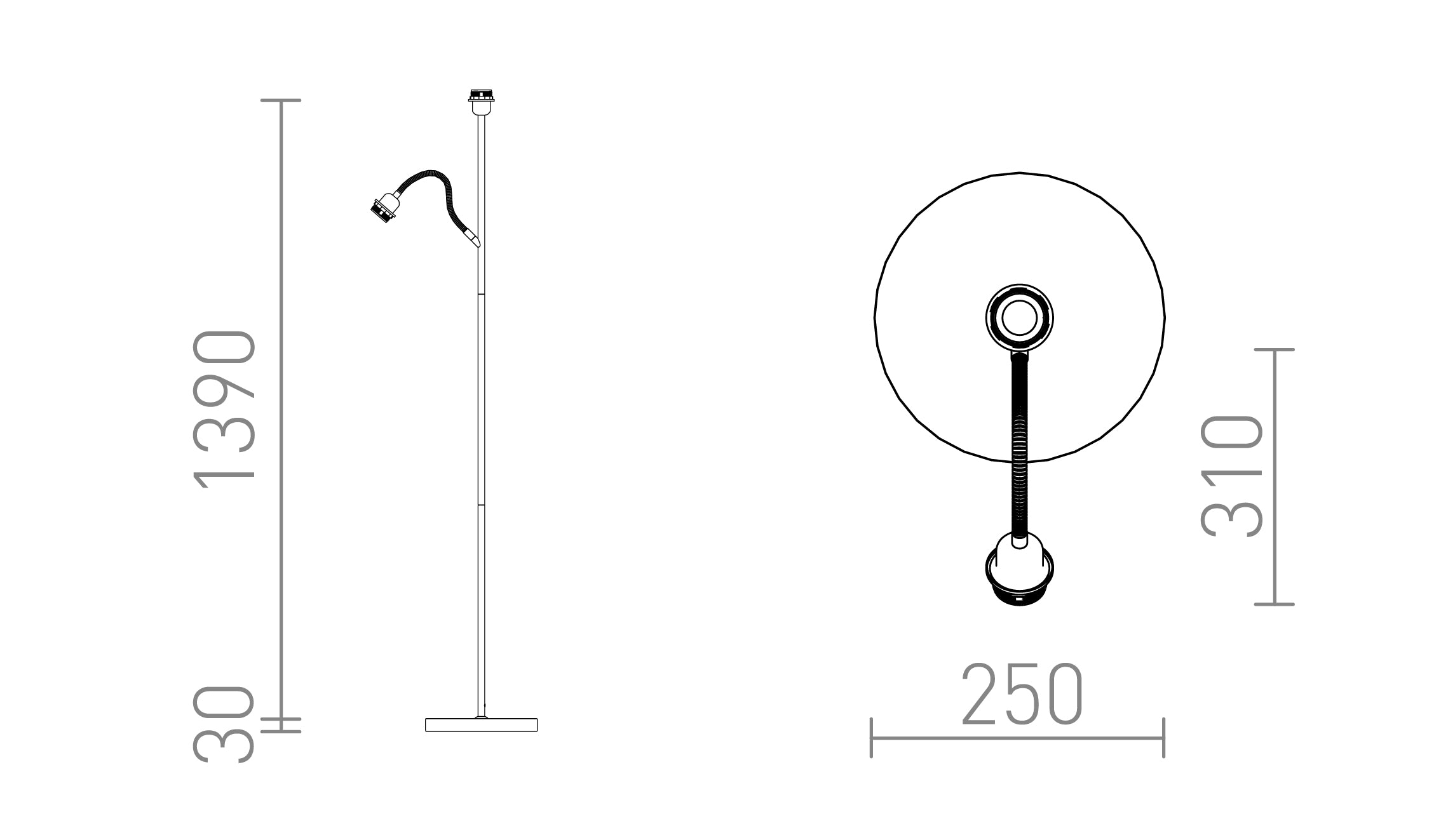PAMPA talna osnova - Product sketch