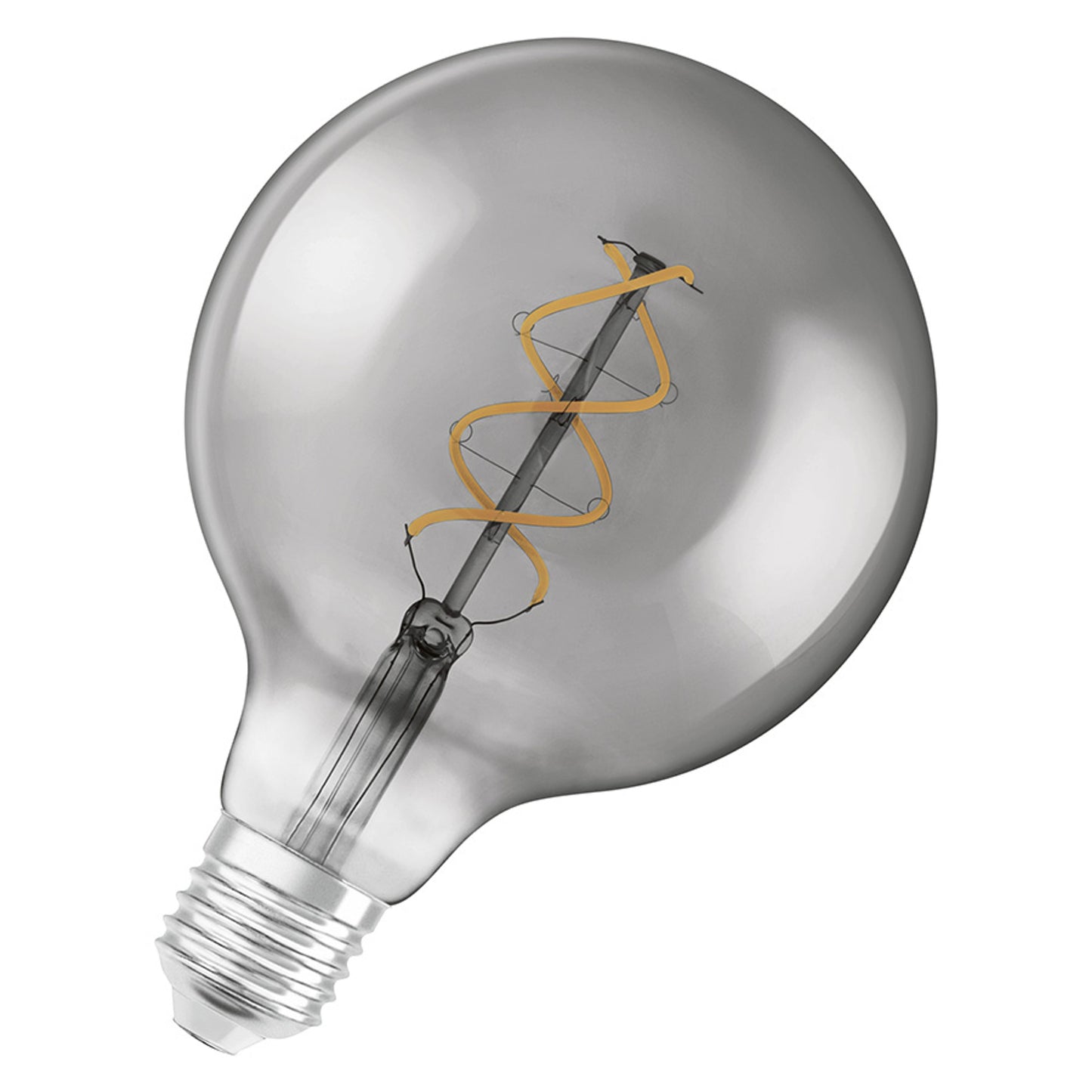 RENDL light source OSRAM Vintage Globe 125 SPIRAL smoke-colored 230V E27 LED EQ15 1800K G13459 3