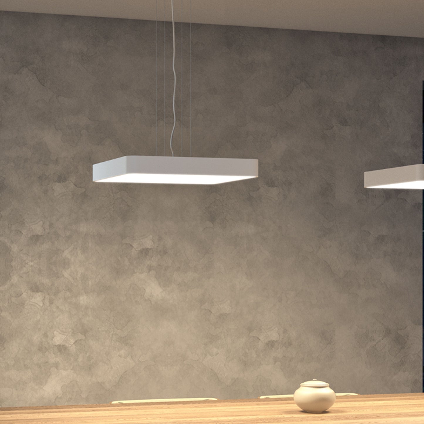 RENDL pendant lamp MENSA SQ 48 pendant white 230V LED 56W 3000K R11291 5