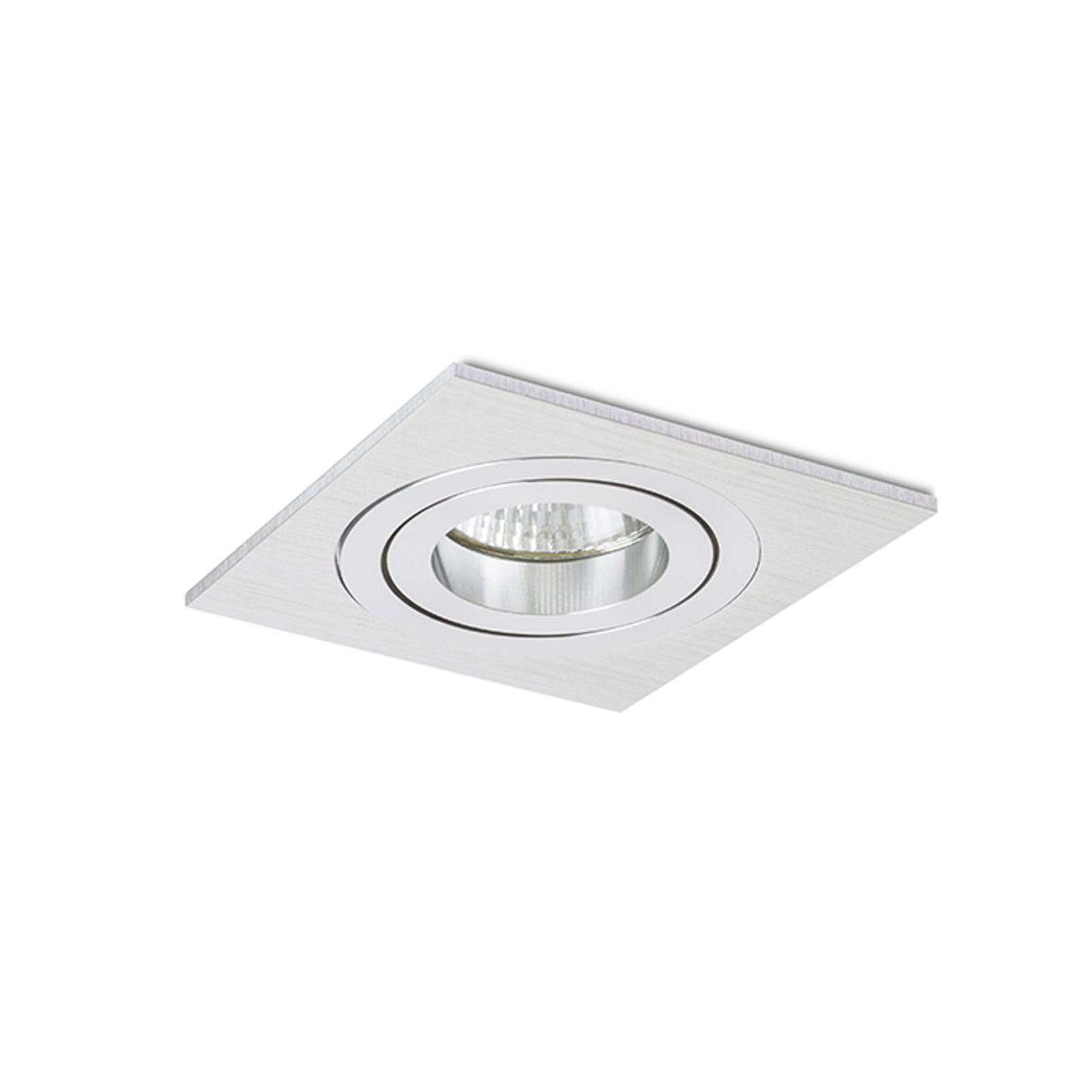 RENDL recessed light PASADENA GU10 SQ I recessed brushed aluminum 230V LED GU10 7W R12709 2