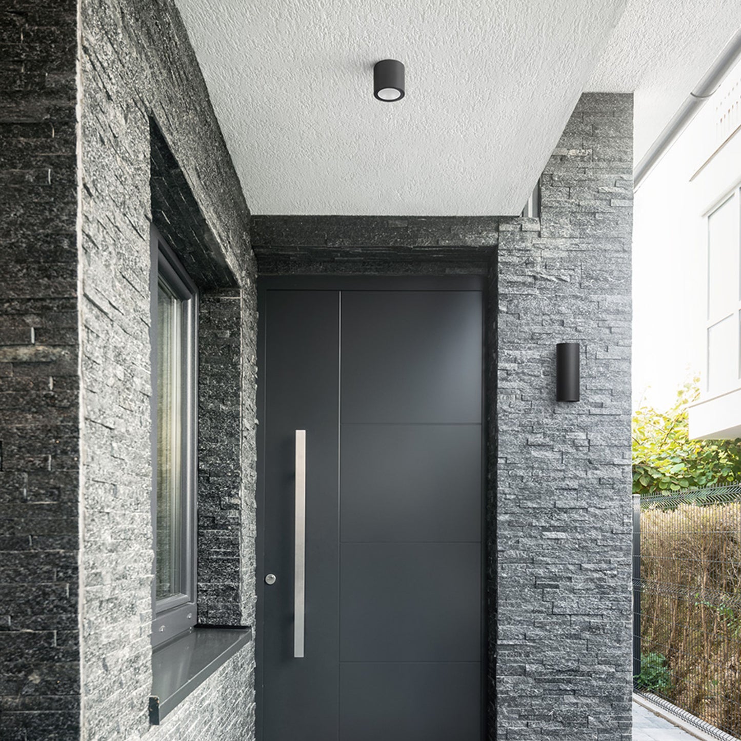 RENDL outdoor lamp SENZA R ceiling anthracite grey clear glass 230V LED 6W IP65 3000K R13623 3