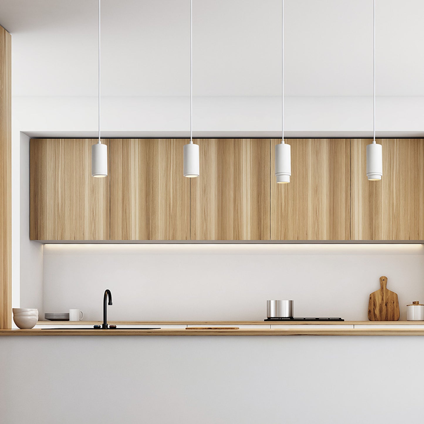 RENDL pendant lamp OPTIMUS pendant white 230V LED GU10 9W 10 50° R13777 6