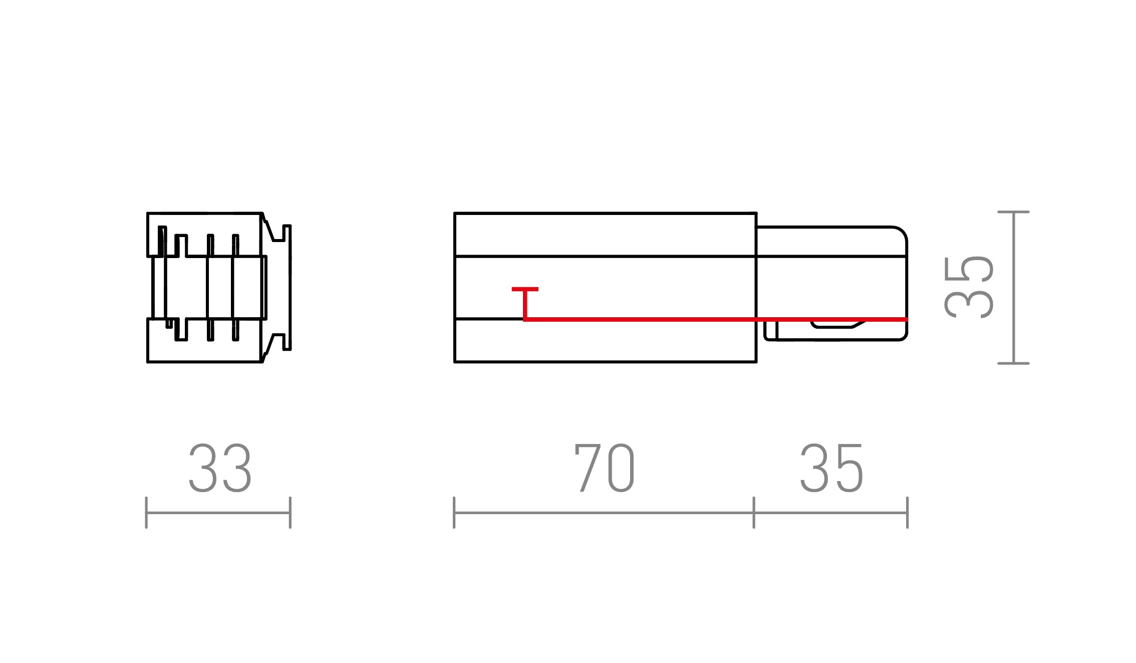 EUTRAC NAPAJANJE LEVO - Product sketch