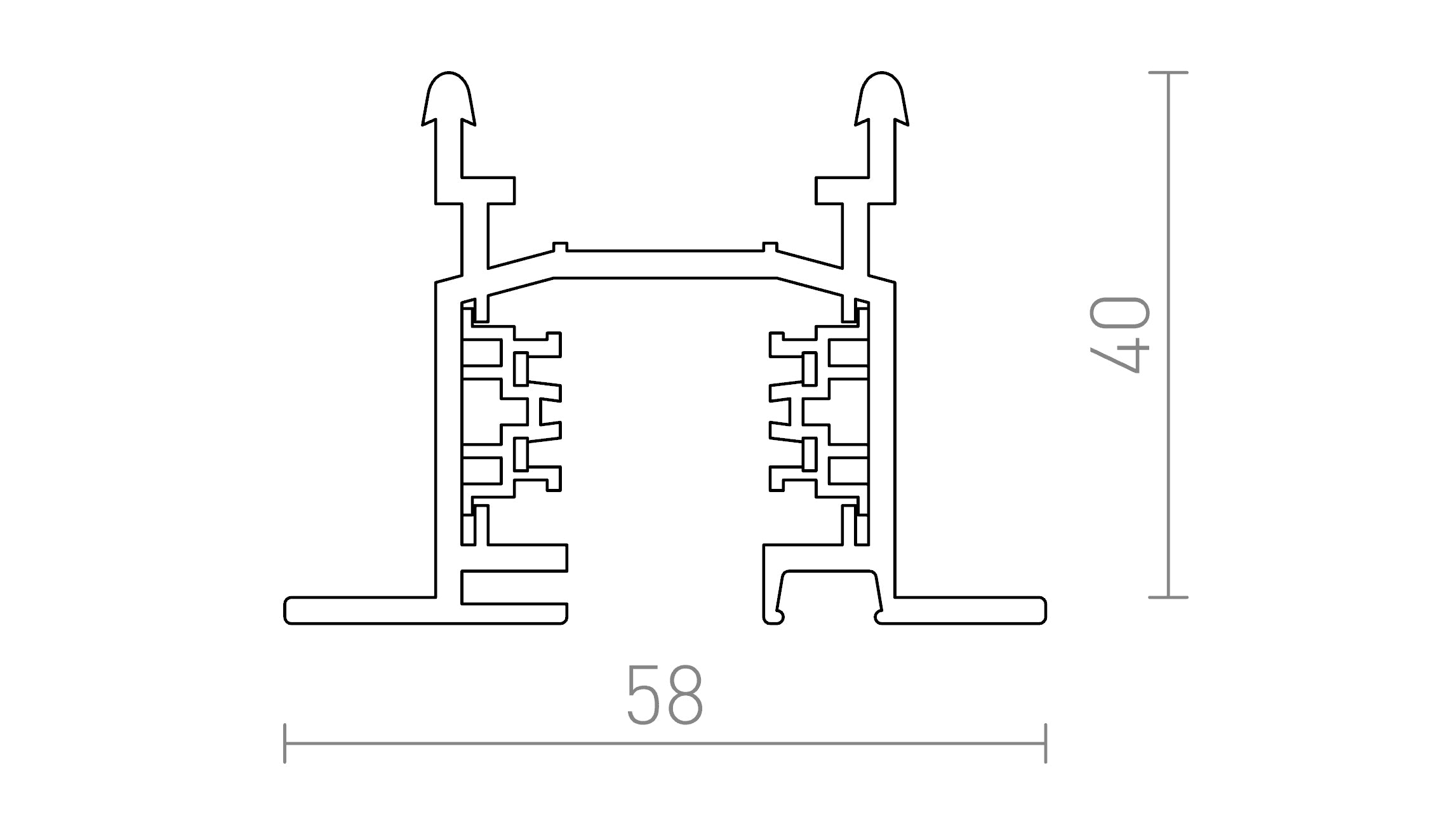 EUTRAC VGRADNI TIR - Product sketch