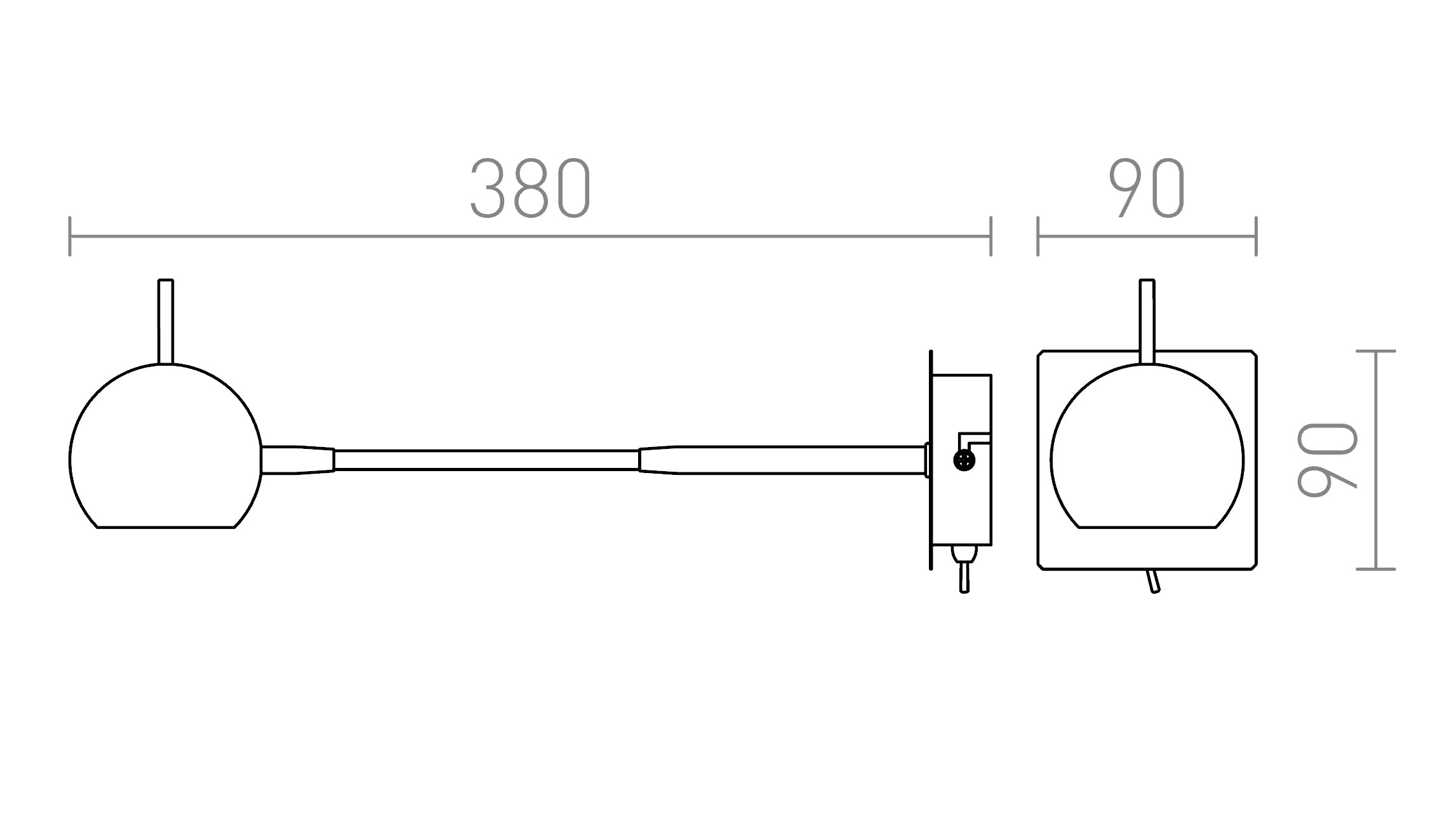 GLOSSY Z GIBLJIVIM VRATOM - Product sketch