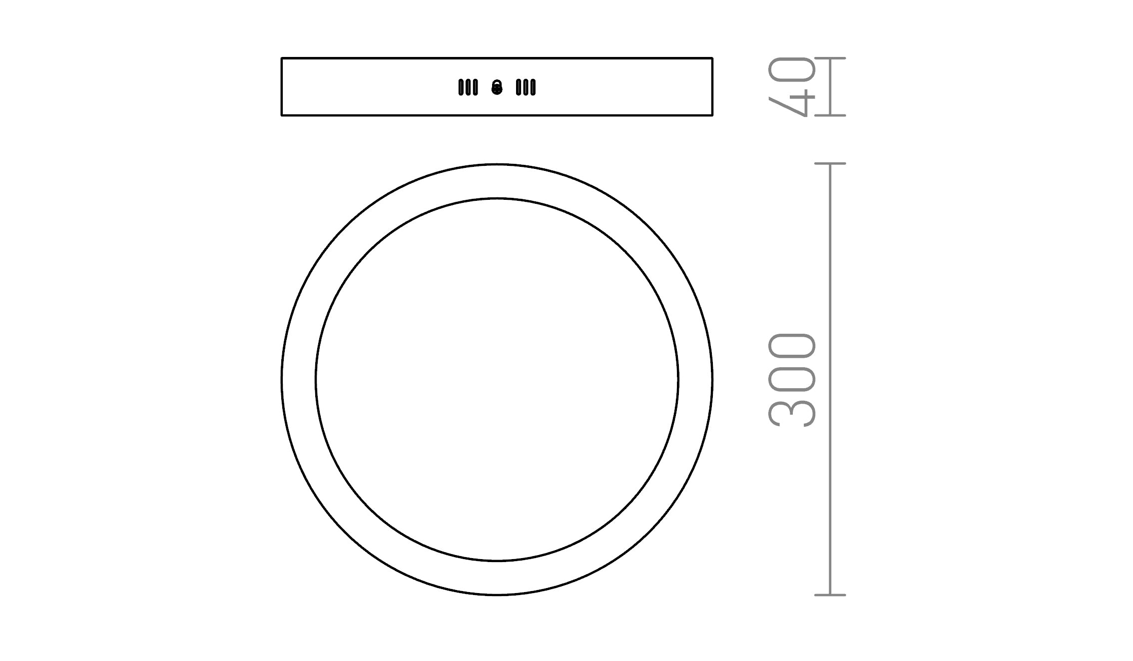 SLENDER R 30 NADGRADNA - Product sketch