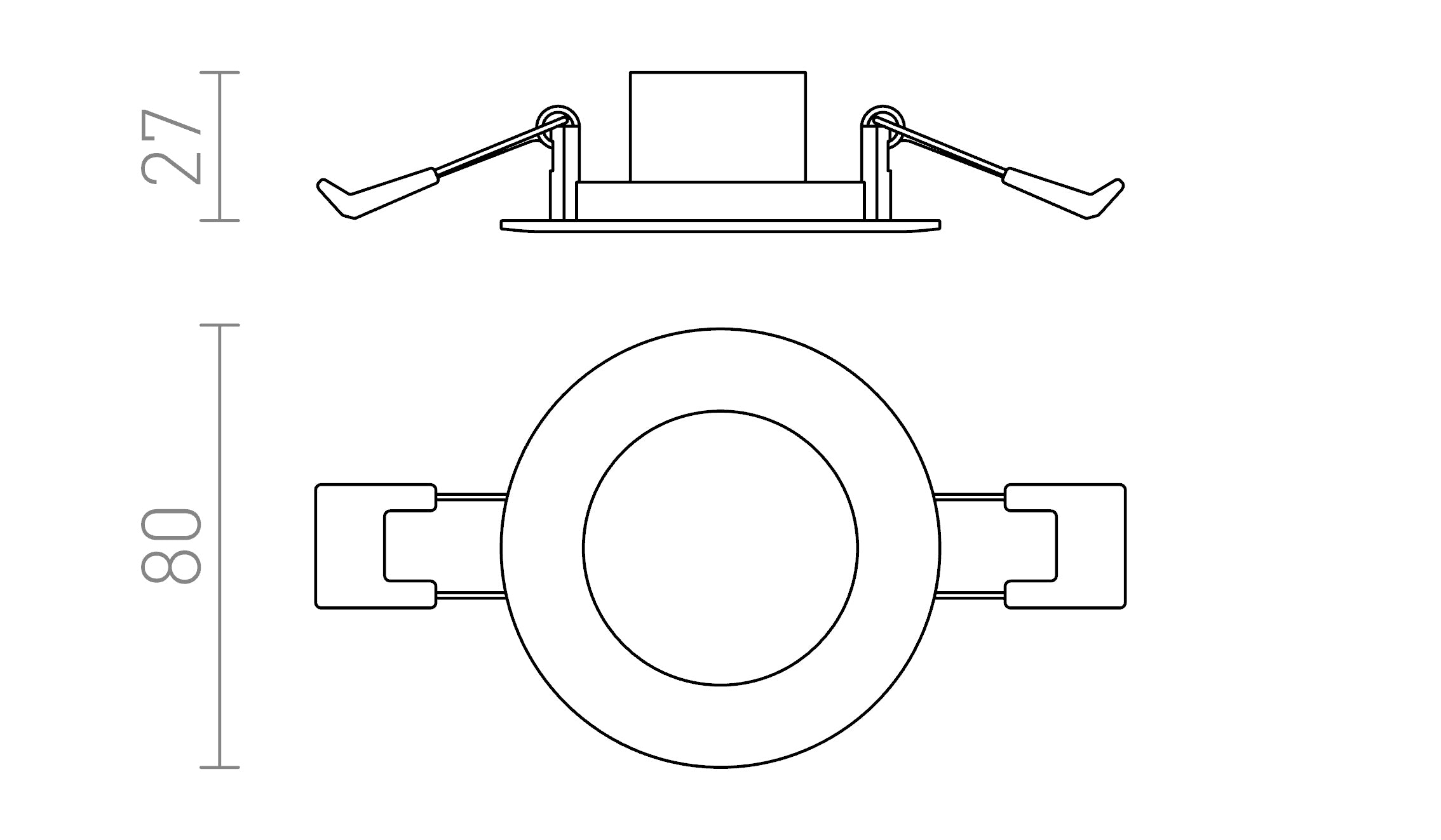 SLENDER R 8 VGRADNA - Product sketch