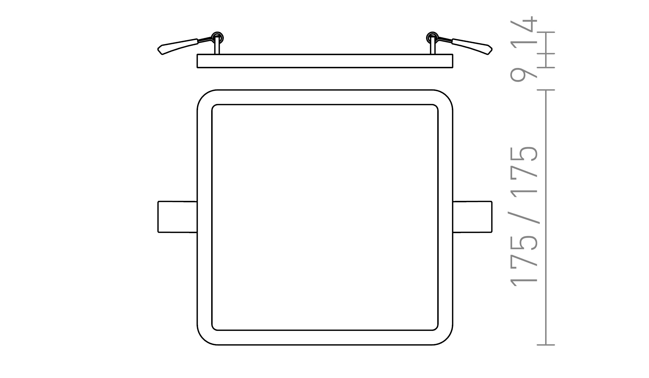 HUE SQ 17 VGRADNA - Product sketch