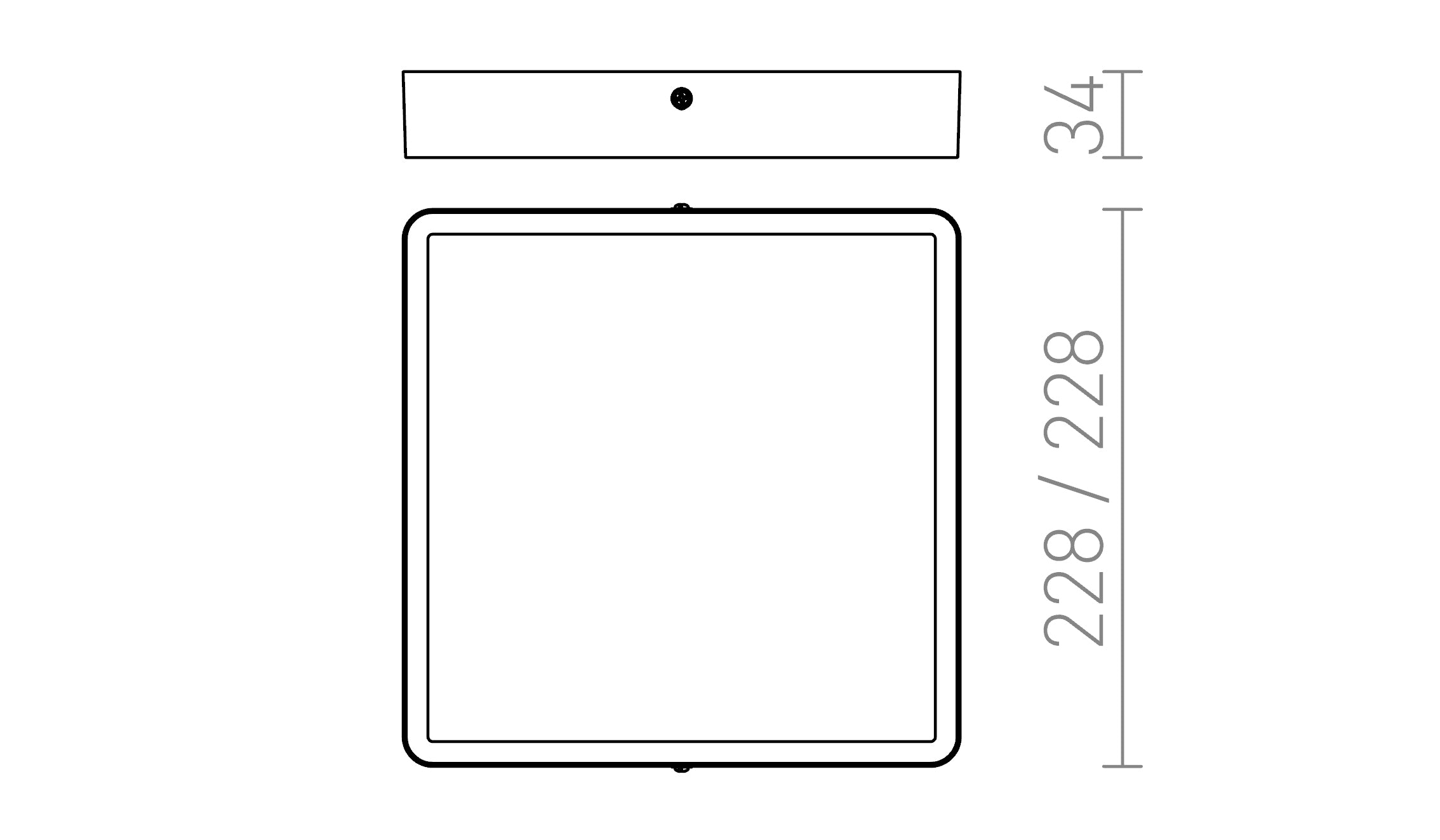 HUE SQ 22 STROPNA - Product sketch
