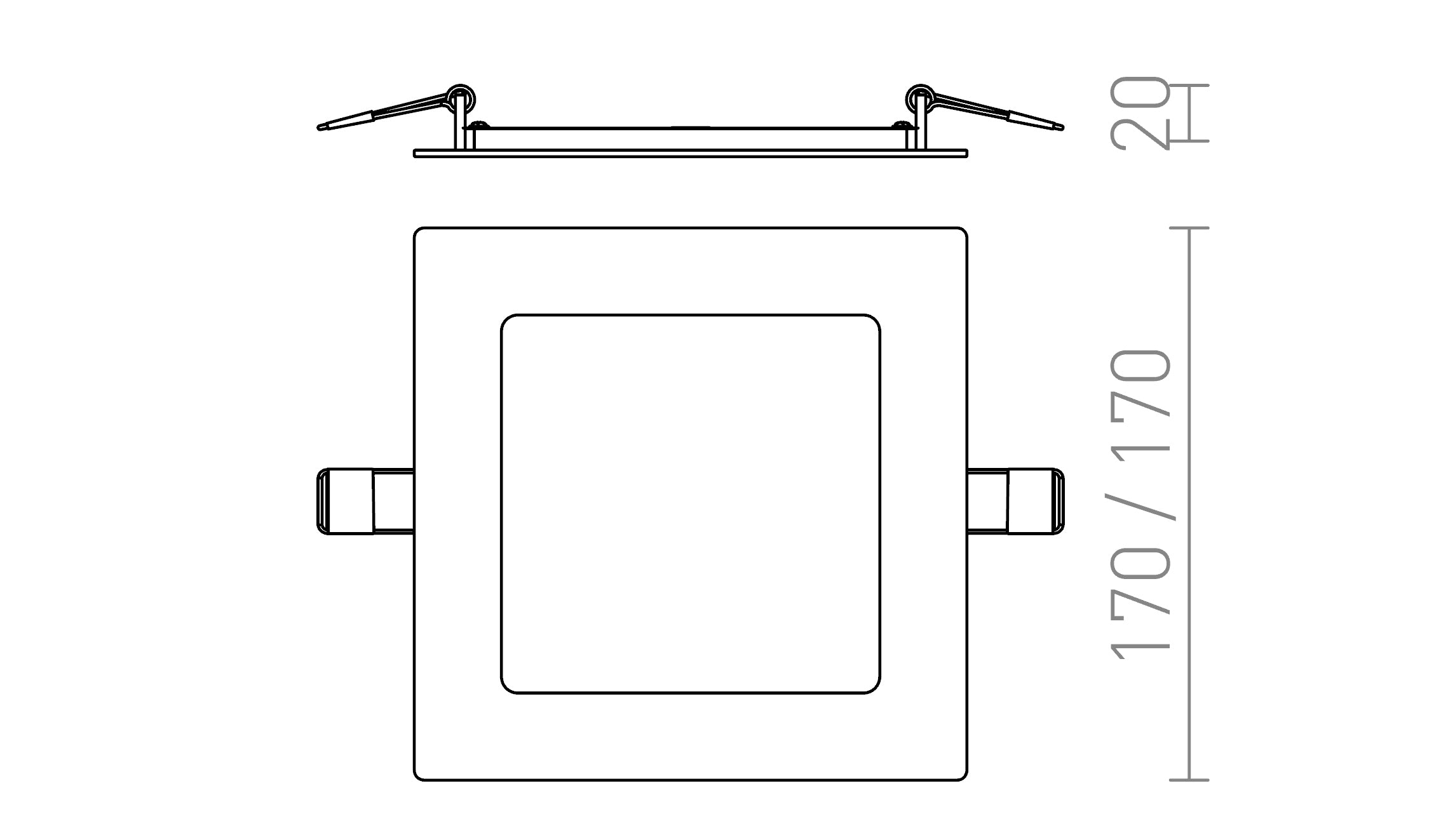 SOCORRO SQ 170 VGRADNA - Product sketch