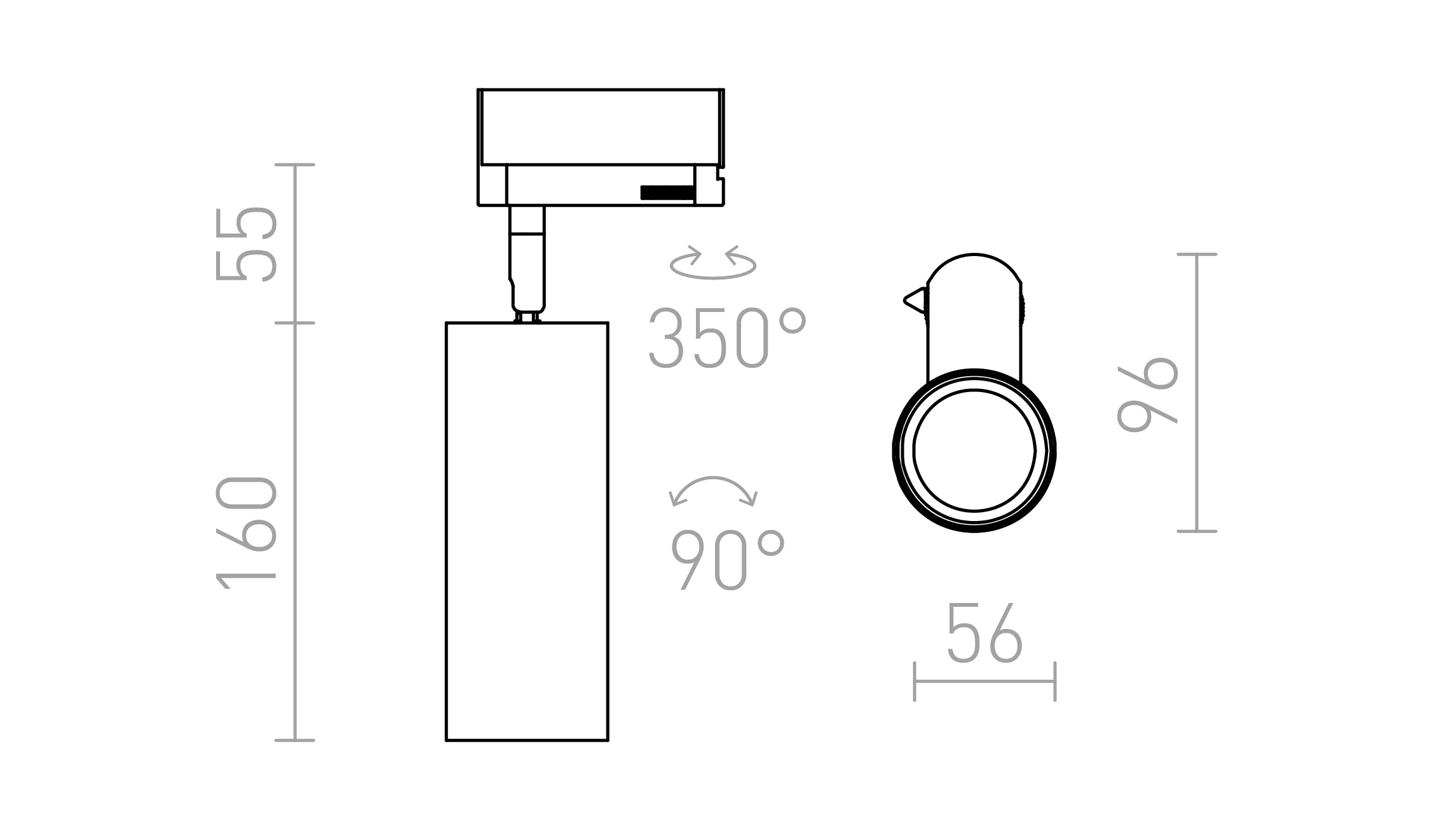 MAVRO ZA 1F-TIRNI SISTEM - Product sketch