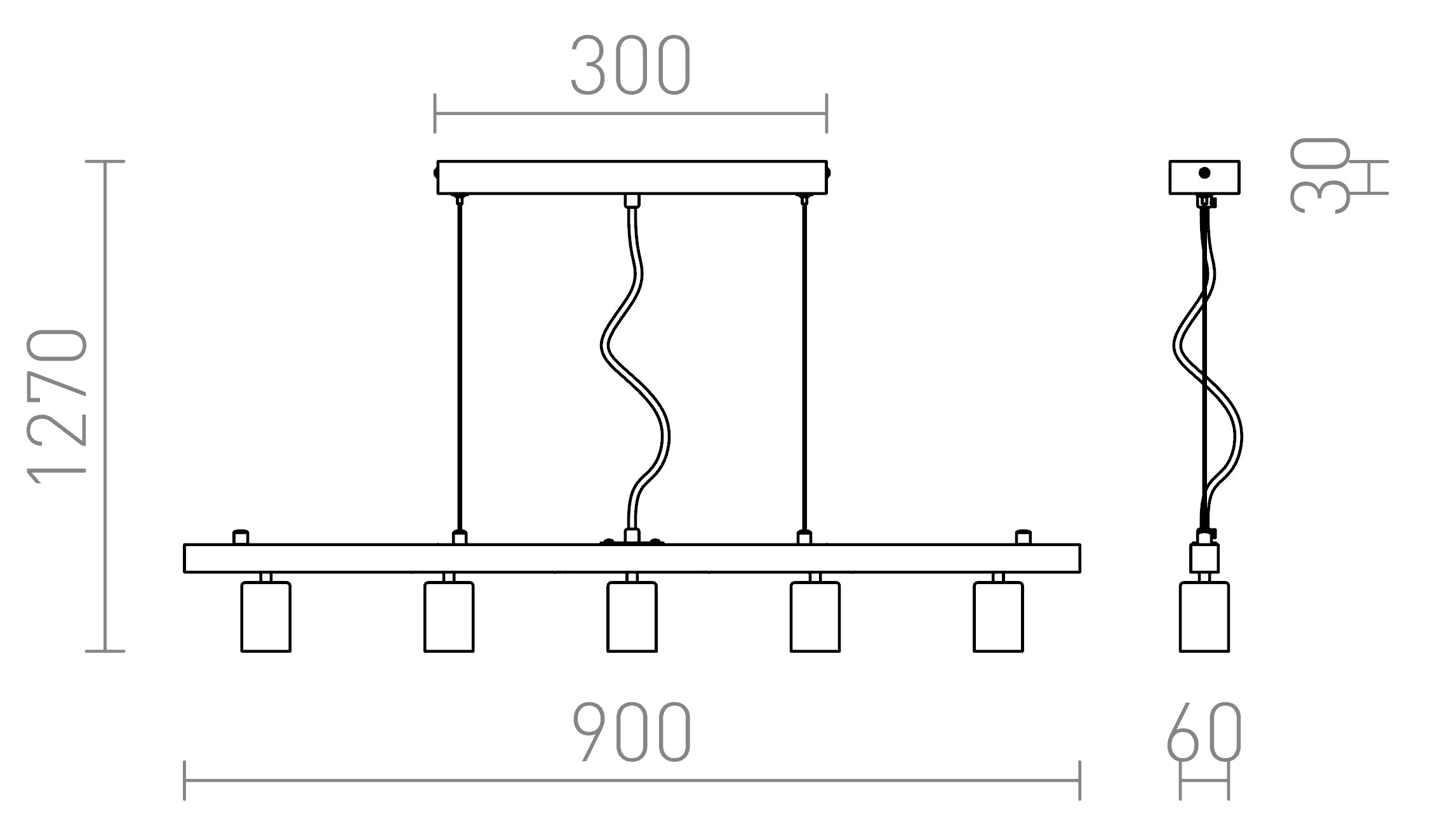 RALLONG V VISEČA - Product sketch