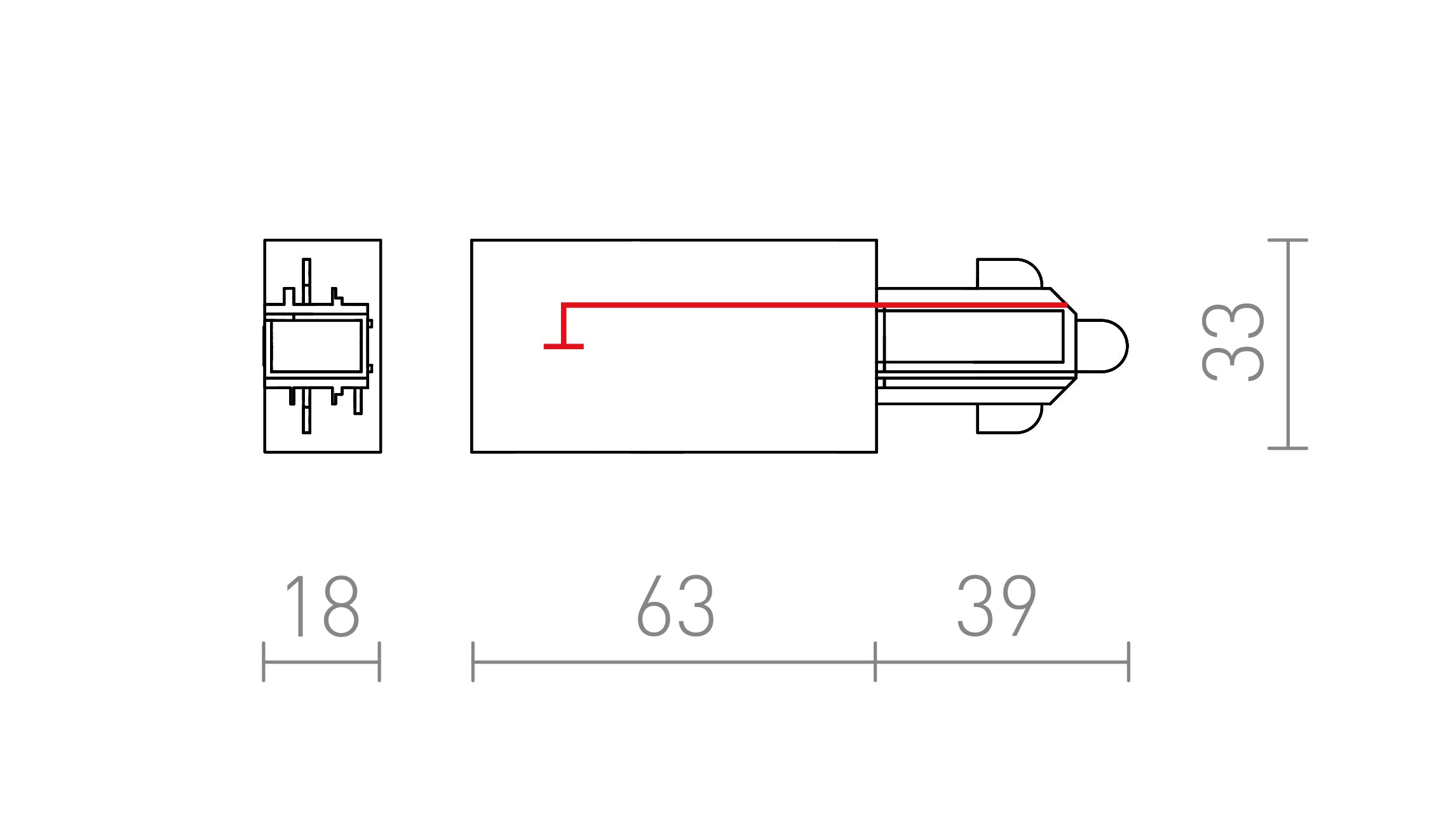 NAPAJANJE ZA 1F-TIRNI SISTEM DESNO - Product sketch