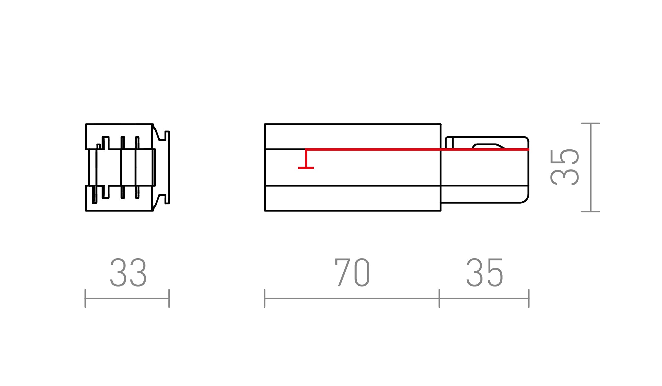 EUTRAC NAPAJANJE DESNO - Product sketch