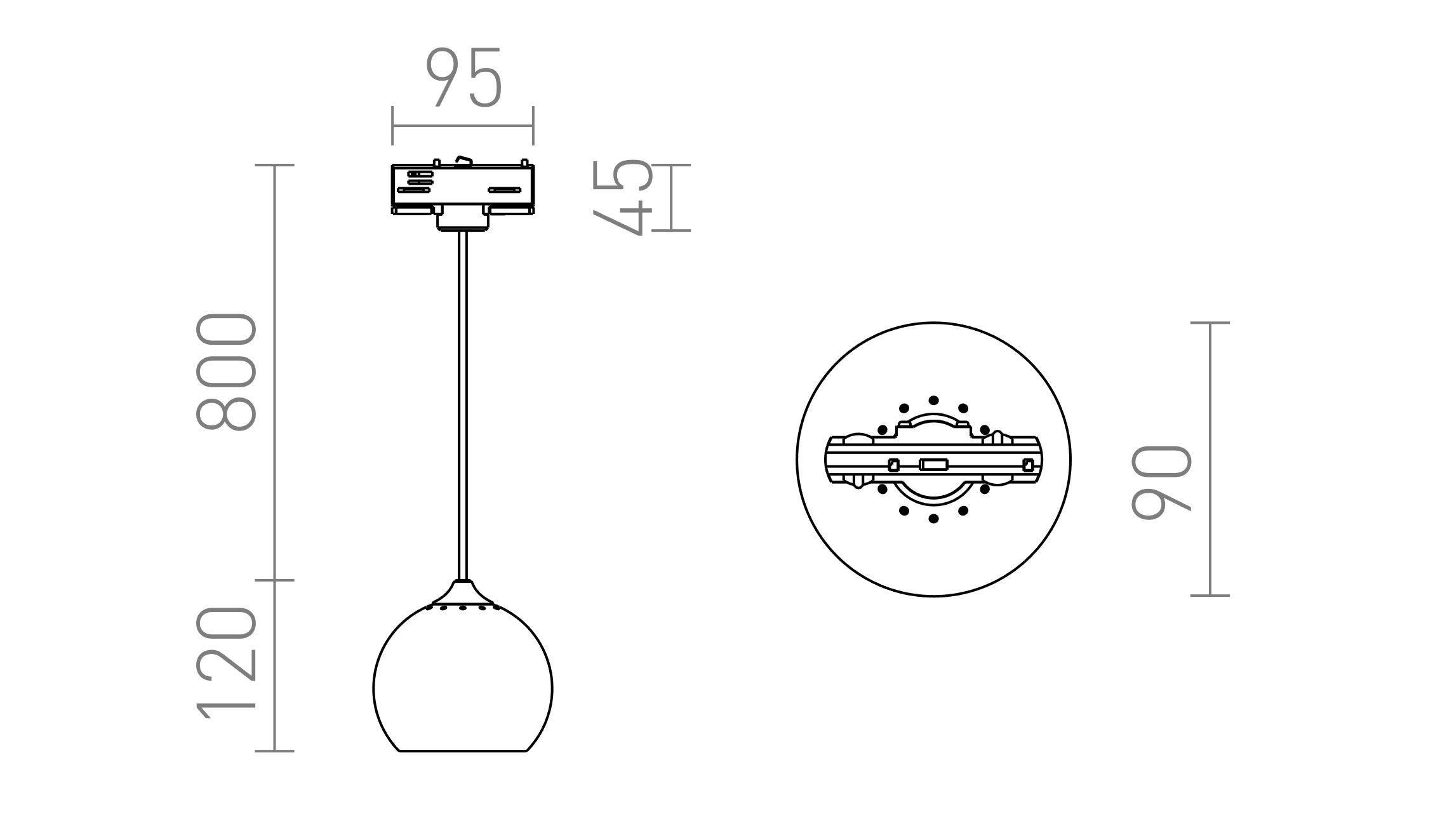 DESTY ZA 3F TIRNI SISTEM - Product sketch