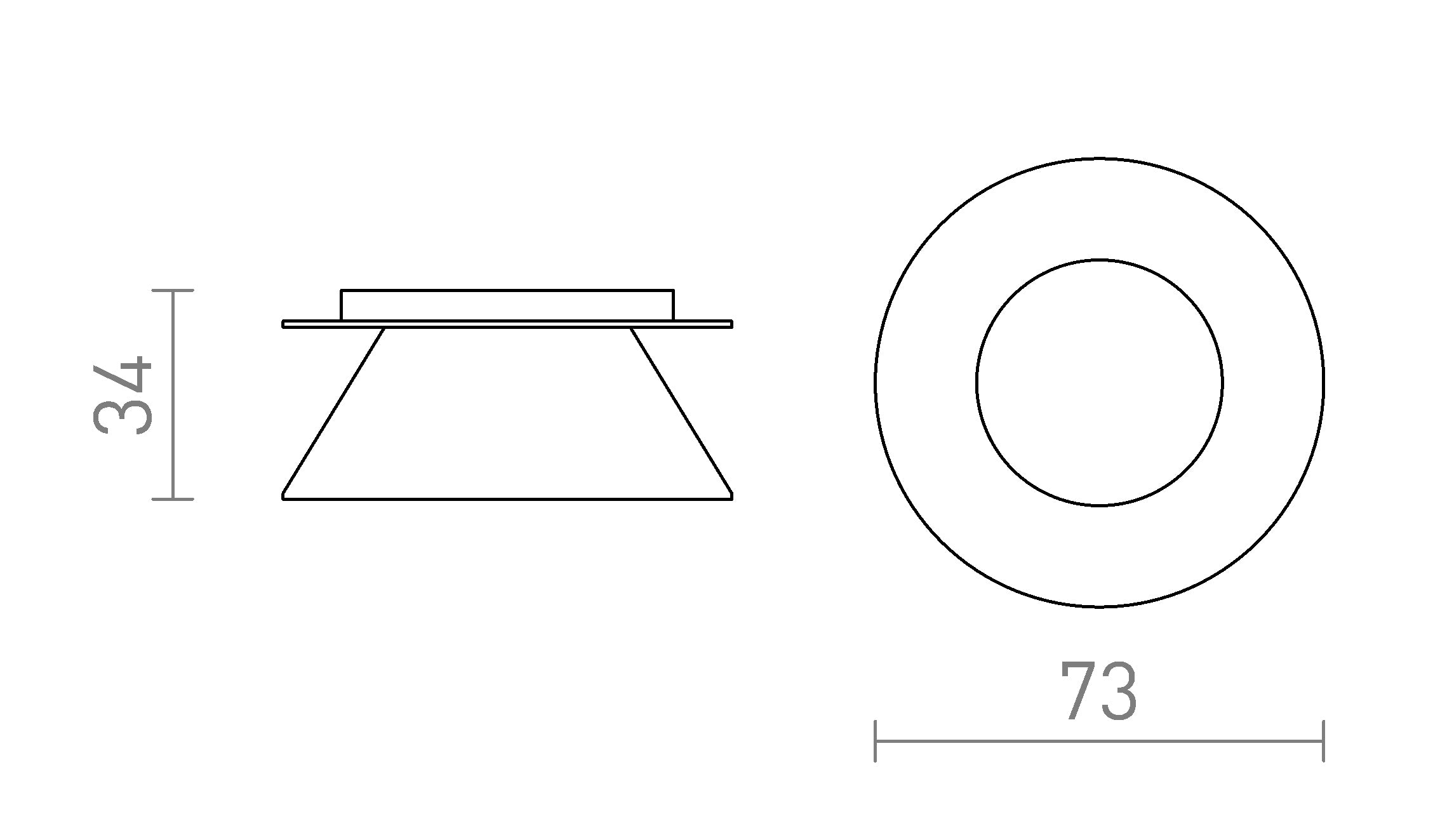 CANTO dekorativni obroč - Product sketch