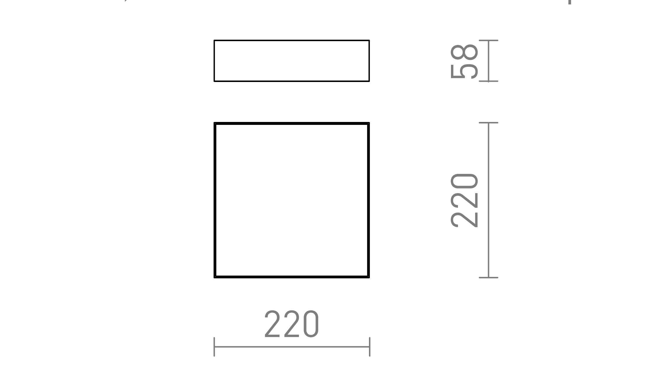 LARISA SQ 22 STROPNA - Product sketch