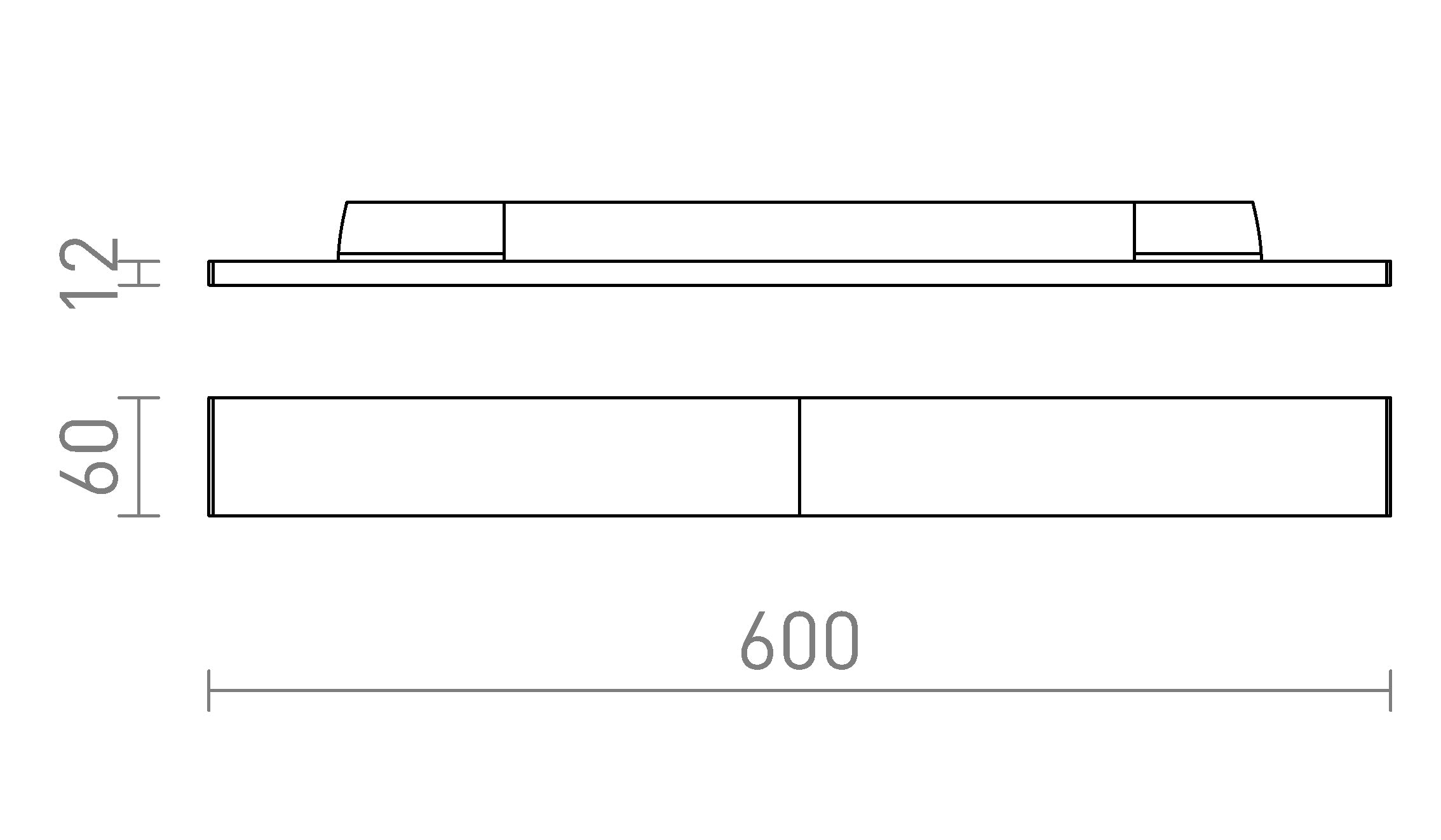 FLATLINE 60 ZA 3F-TIRNI SISTEM - Product sketch
