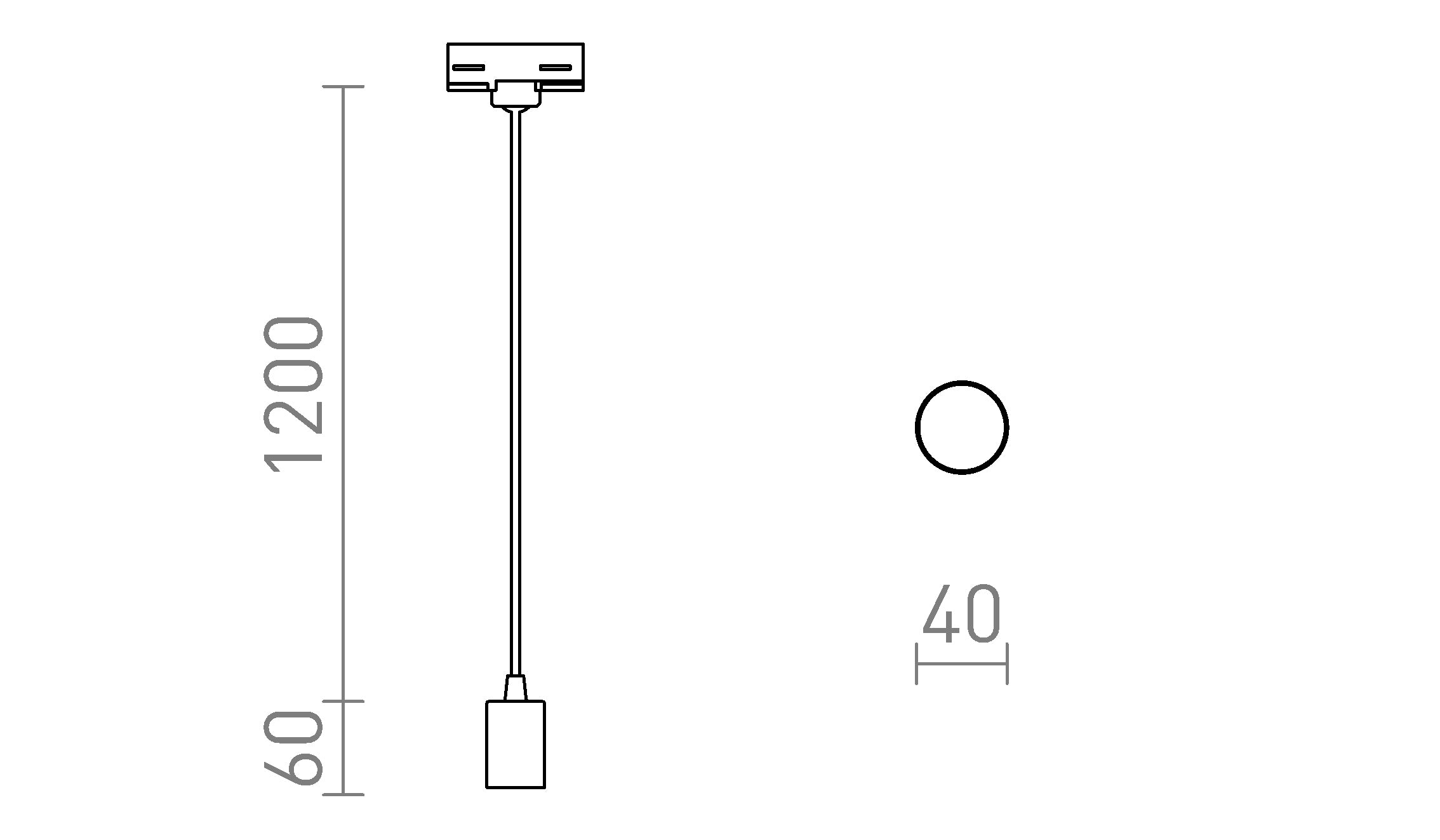 ARAQ ZA 3F-TIRNI SISTEM VISEČA - Product sketch