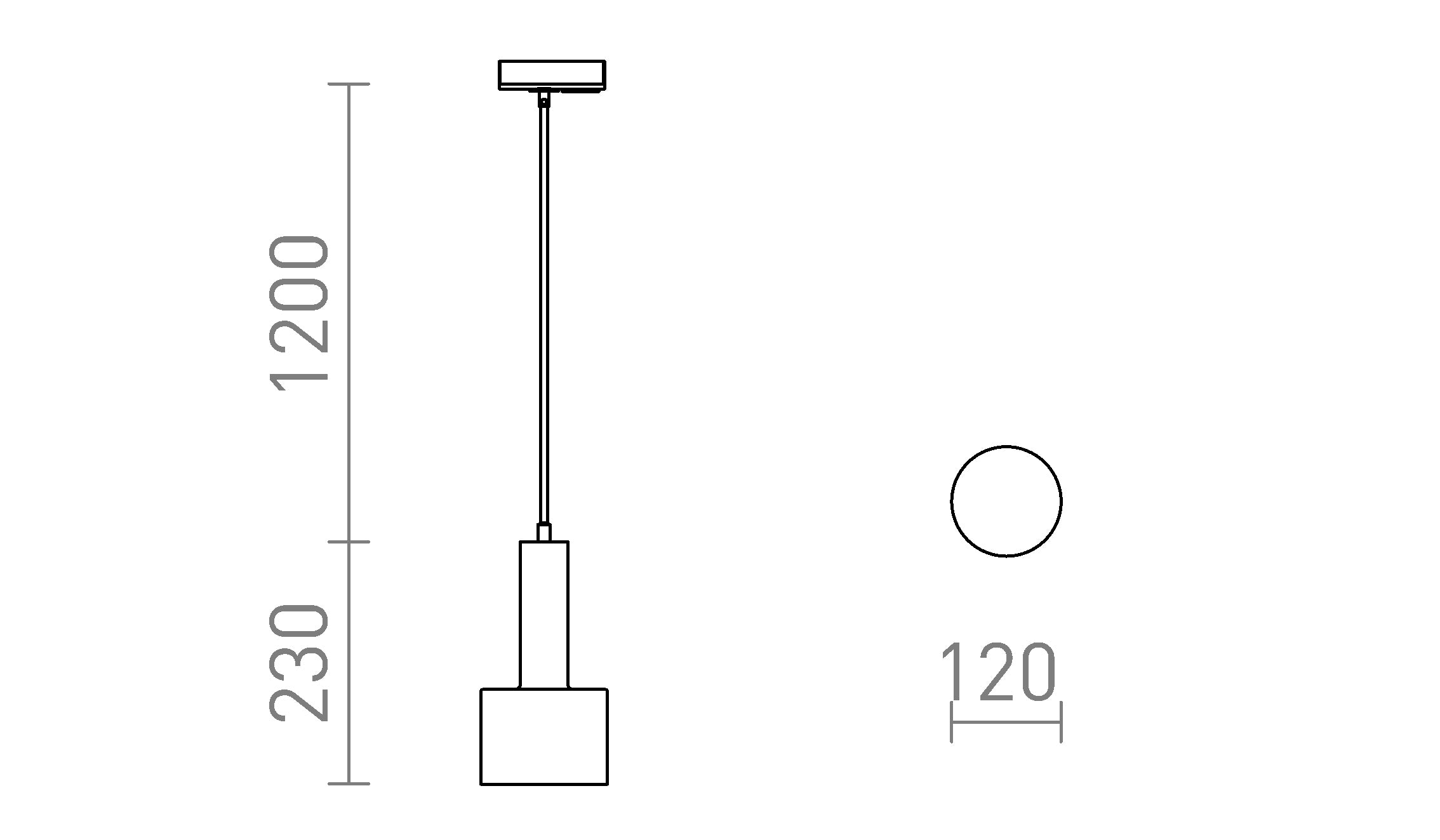 GIULIA 12 ZA 1F-TIRNI SISTEM - Product sketch