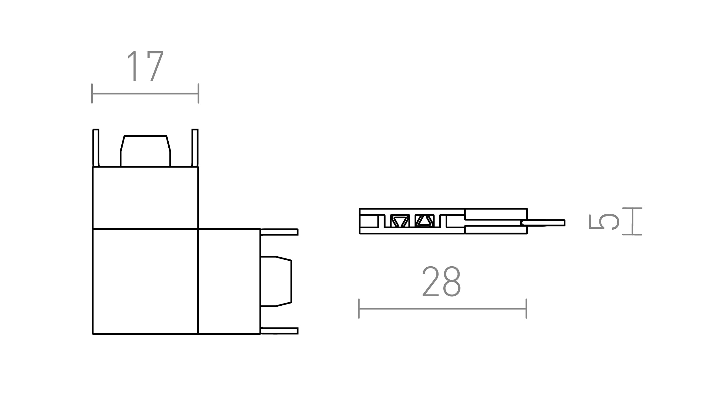 L-KONEKTOR ZA VEGA SISTEM - Product sketch