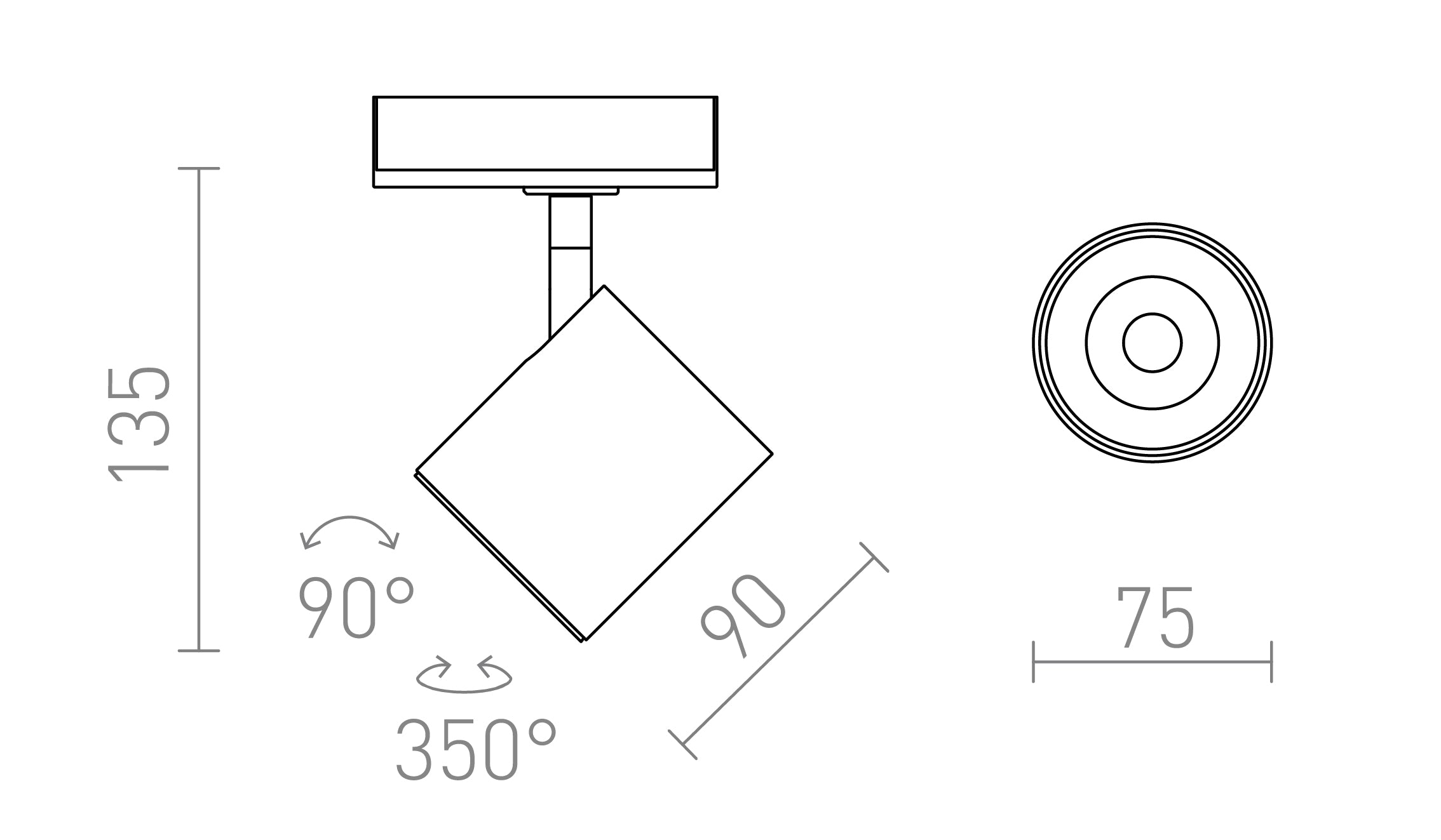 IRIS 7 ZA 1F-TIRNI SISTEM - Product sketch