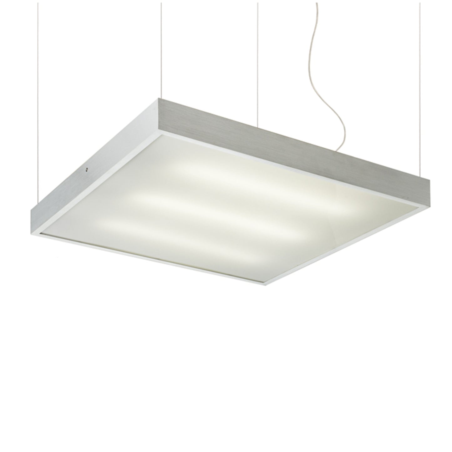 RENDL Outlet STRUCTURAL 55x55 pendant  brushed aluminum 230V 2G11 3x36W R10095 1