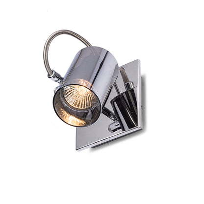 RENDL spotlight BUGSY I wall chrome-tinted glass 230V GU10 50W R10521 1