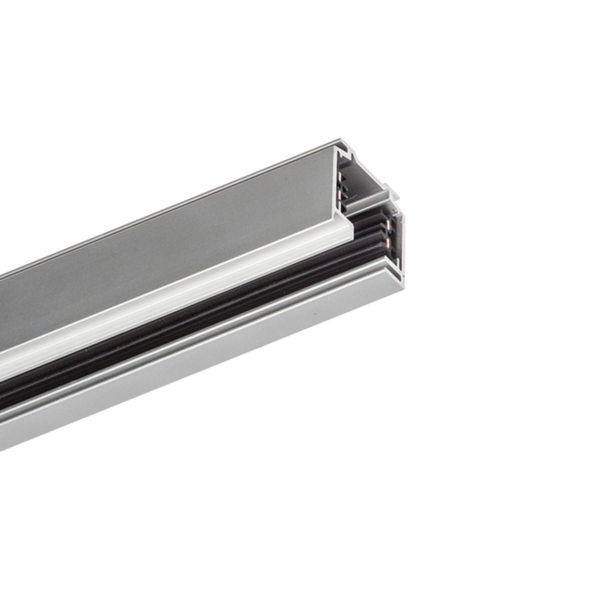 RENDL 3-circuit track system EUTRAC 3m 3-circuit track silver grey 230V  R11305 1