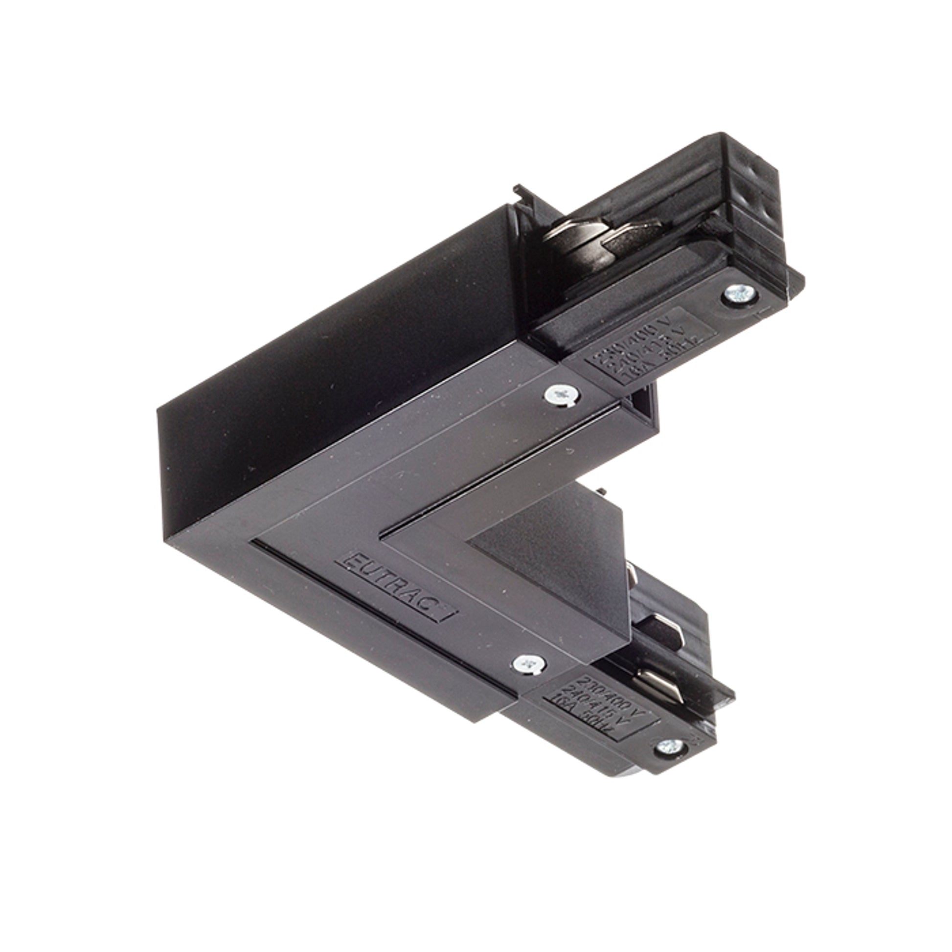 RENDL 3-circuit track system EUTRAC L connector inner polarity black 230V  R11327 1