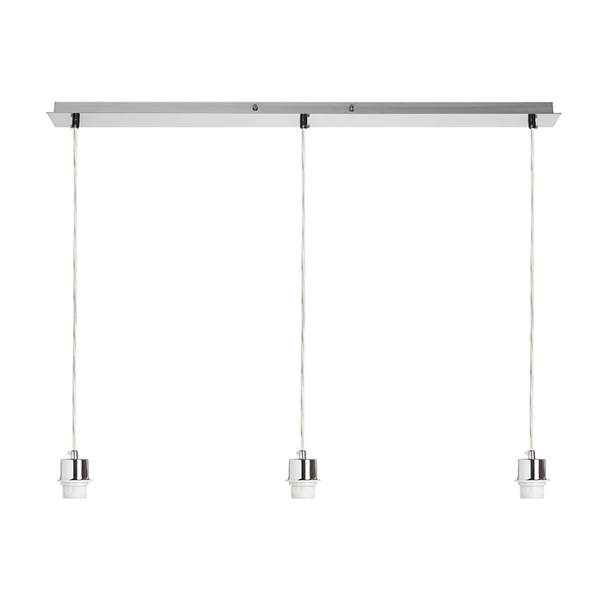 RENDL shades, shade bases, pendent sets MORE 80 pendant ceiling base  matt nickel 230V LED E27 3x15W R11776 1