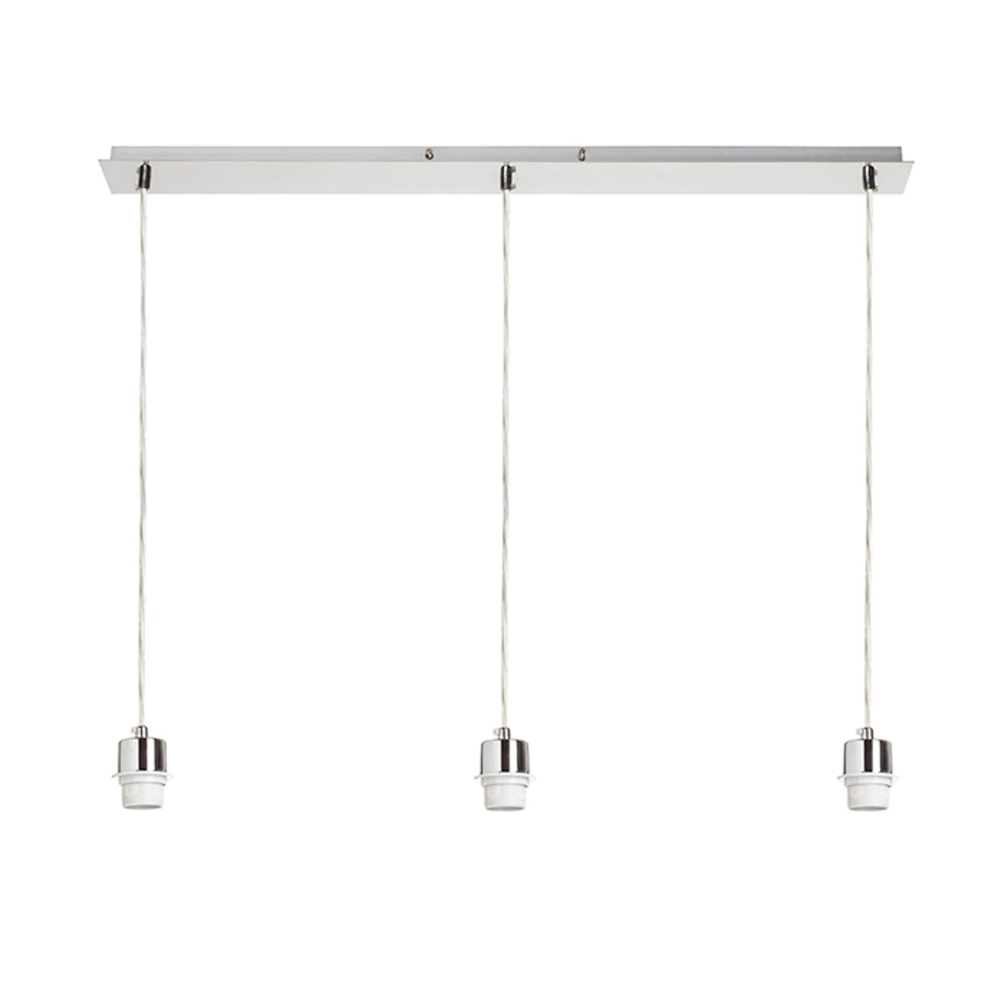 RENDL shades, shade bases, pendent sets MORE 80 pendant ceiling base  matt nickel 230V LED E27 3x15W R11776 3