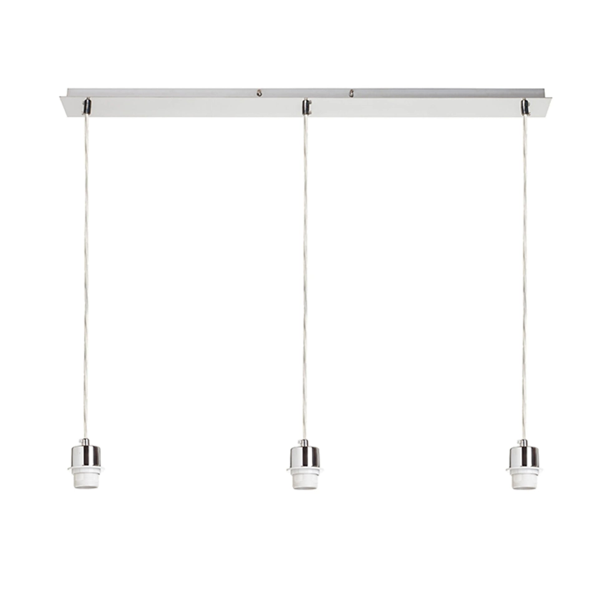 RENDL shades, shade bases, pendent sets MORE 80 pendant ceiling base  matt nickel 230V LED E27 3x15W R11776 3