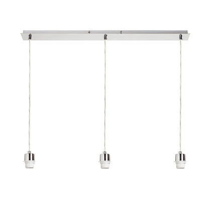 RENDL shades, shade bases, pendent sets MORE 80 pendant ceiling base  matt nickel 230V LED E27 3x15W R11776 3