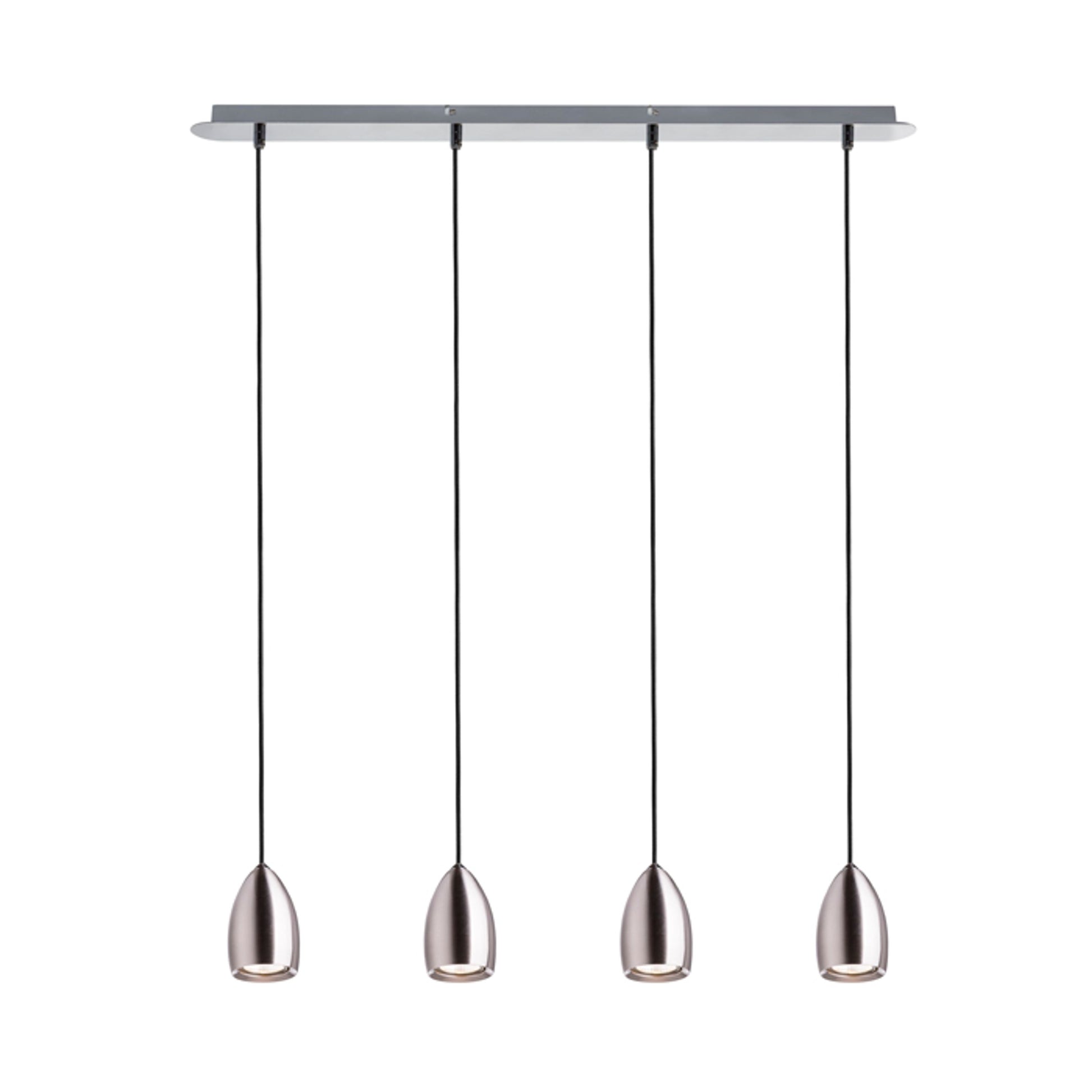 RENDL pendant lamp BABADES IV pendant  matt nickel 230V GU10 4x35W R12084 1