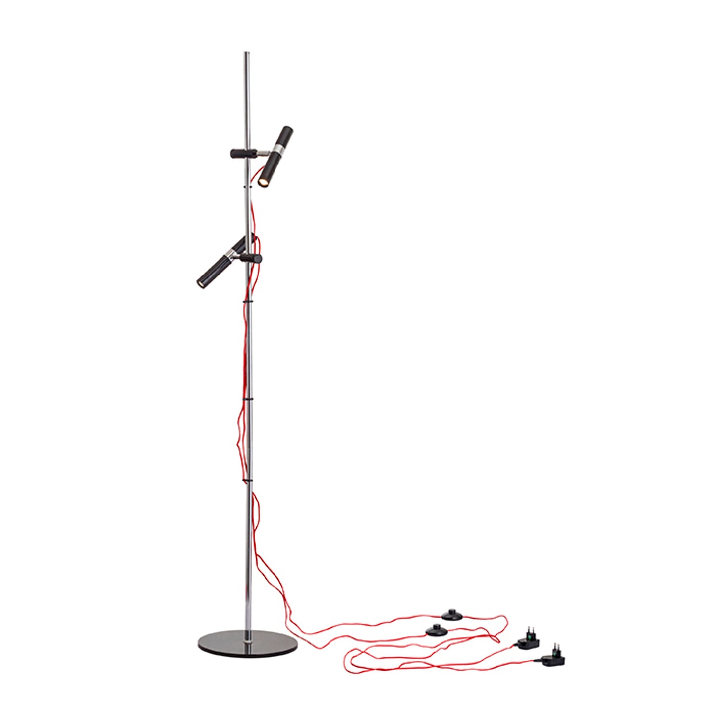 RENDL floor lamp VIPER FL  black chrome 230V LED 2x3W 60°  3000K R12463 7