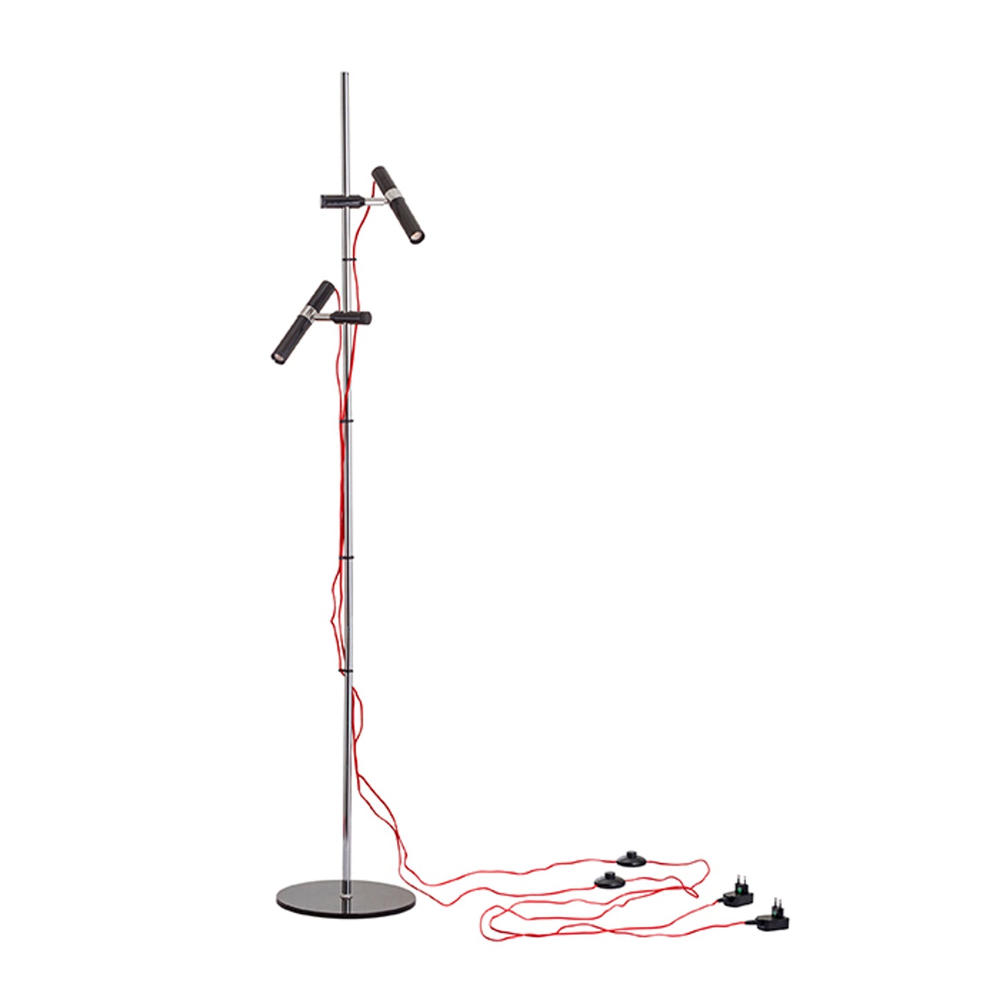 RENDL floor lamp VIPER FL  black chrome 230V LED 2x3W 60°  3000K R12463 8