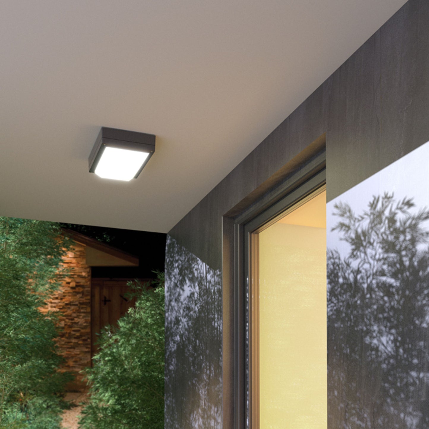 RENDL outdoor lamp DELTA RC wall anthracite grey  230V E27 18W IP54 R12567 5