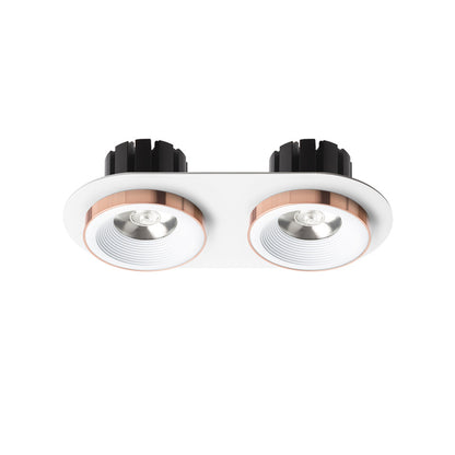 RENDL recessed light SHARM R II recessed white copper 230V LED 2x10W 24° 3000K R13240 2