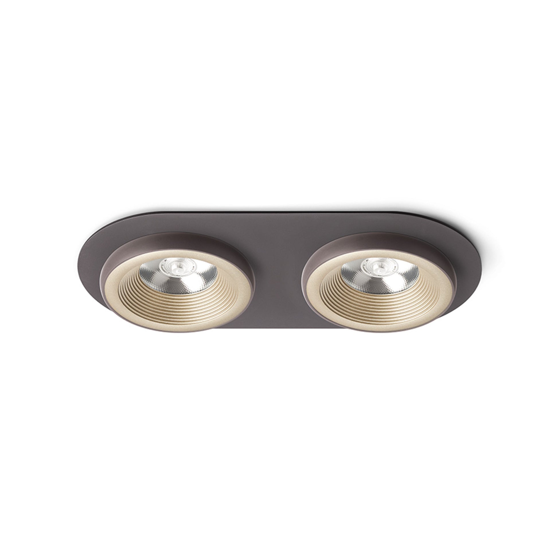 RENDL recessed light SHARM R II recessed pearl gold/brown 230V LED 2x10W 24° 3000K R13241 1