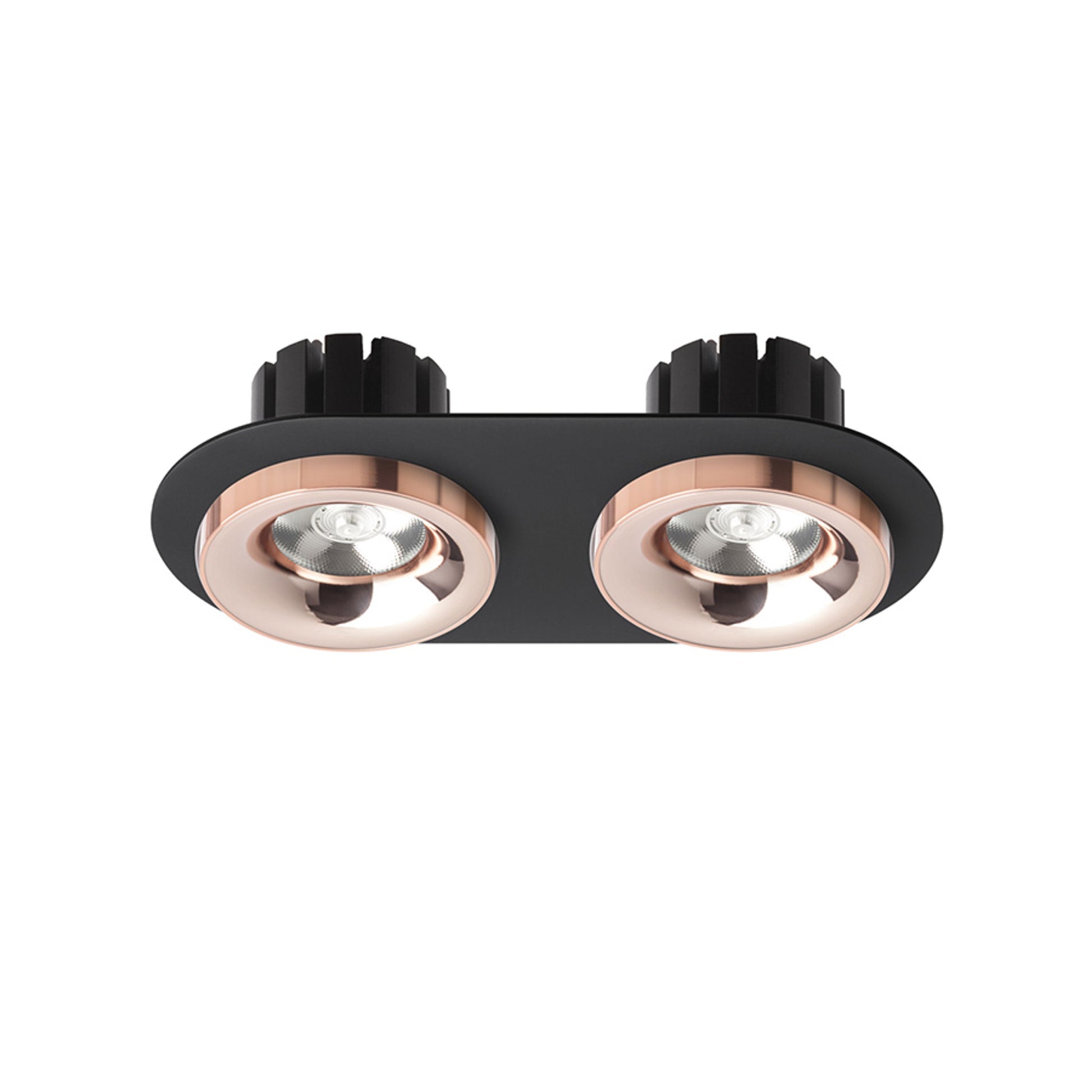 RENDL recessed light SHARM R II recessed black copper/copper 230V LED 2x10W 24° 3000K R13243 2