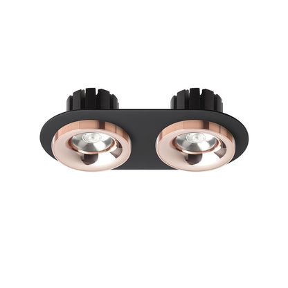RENDL recessed light SHARM R II recessed black copper/copper 230V LED 2x10W 24° 3000K R13243 2