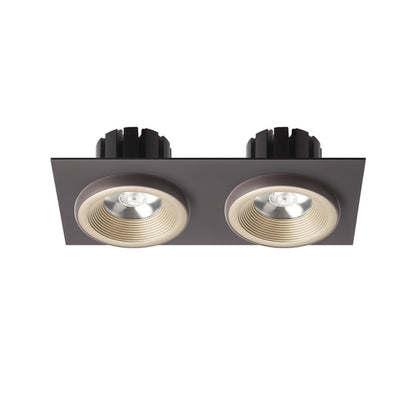 RENDL recessed light SHARM SQ II recessed pearl gold/brown 230V LED 2x10W 24° 3000K R13256 3