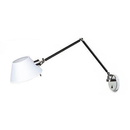 RENDL wall lamp MONTANA wall white/black chrome 230V LED E27 11W R13282 7