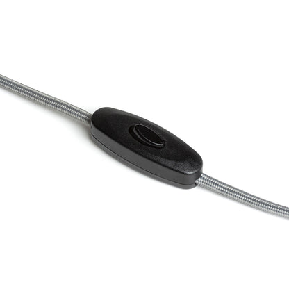 RENDL spotlight CHOUPETTE wall adjustable black grey textile/wood 230V LED E27 11W R13649 9
