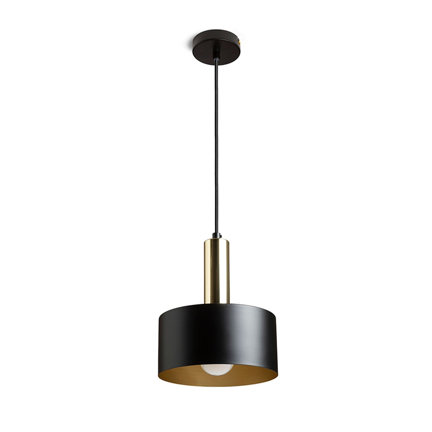 RENDL pendant lamp GIULIA 20 pendant black/gold brown brass 230V LED E27 15W R13911 2