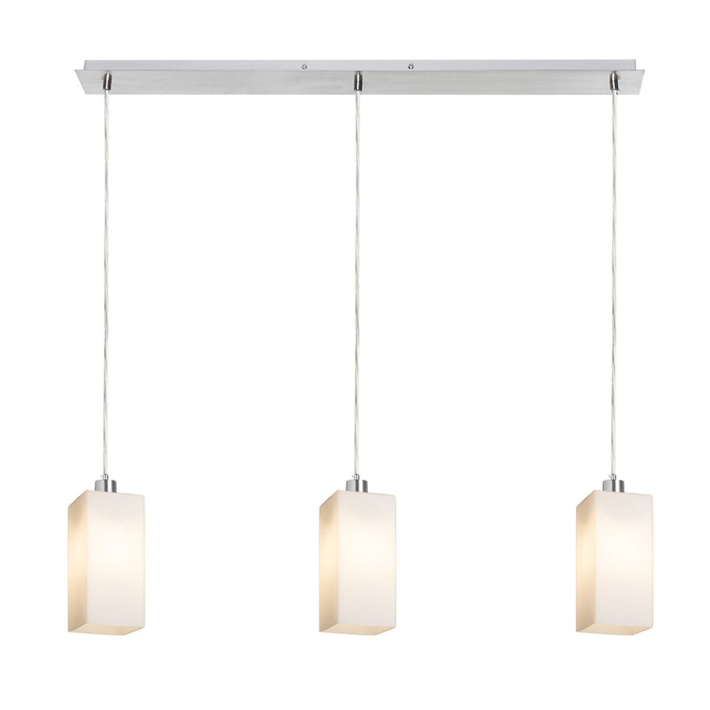 RENDL pendant lamp LIZ III 80 pendant  opal-colored glass/chrome 230V LED E27 3x15W R14028 2